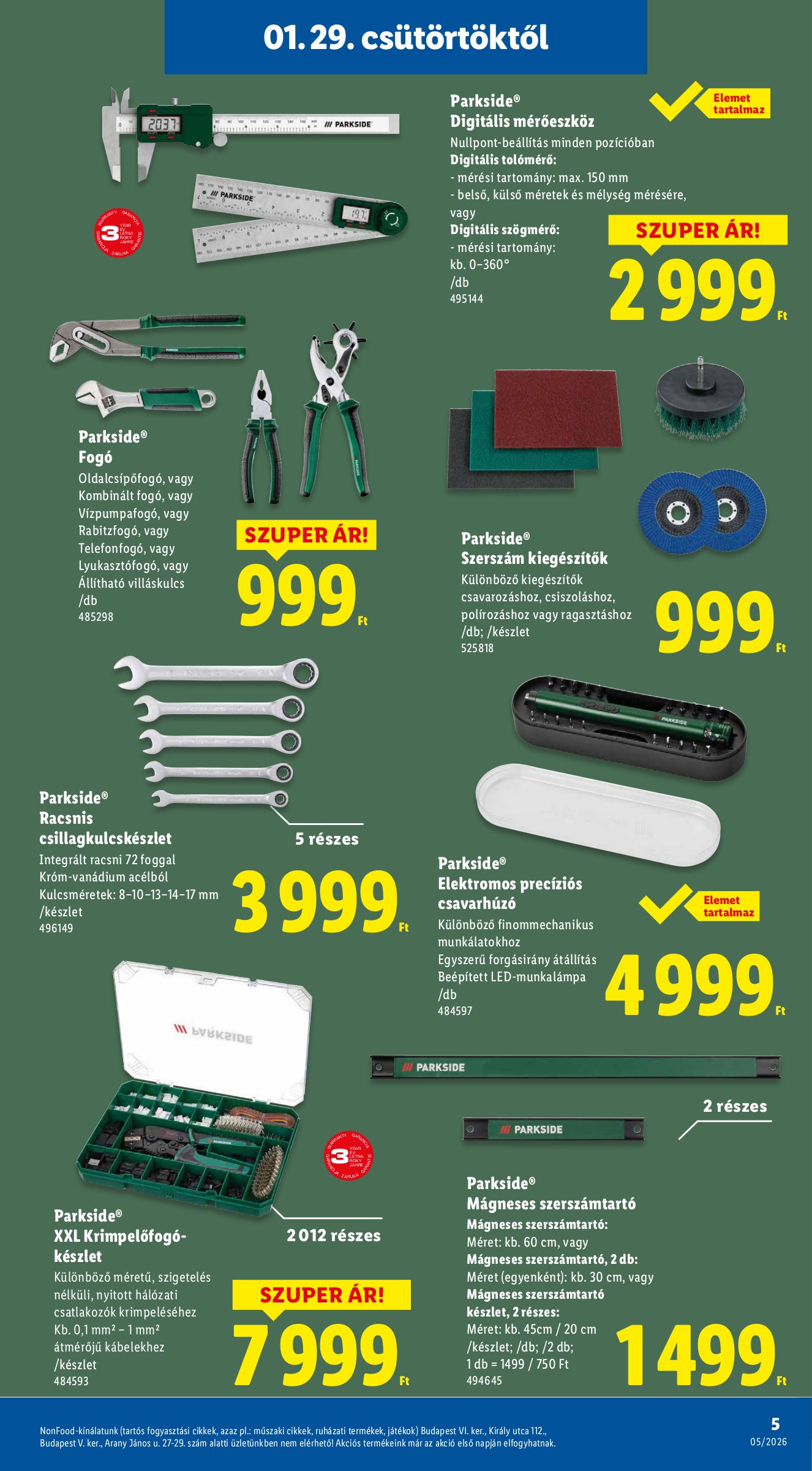 lidl - Lidl - Nonfood akciós újság, érvényes 01.29. - 02.04. - page: 5