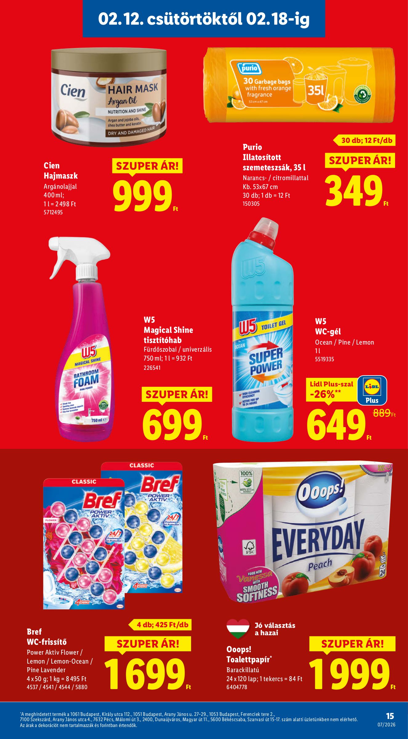 lidl - Lidl akciós újság, érvényes 2026.02.12. - 2026.02.18. - page: 15