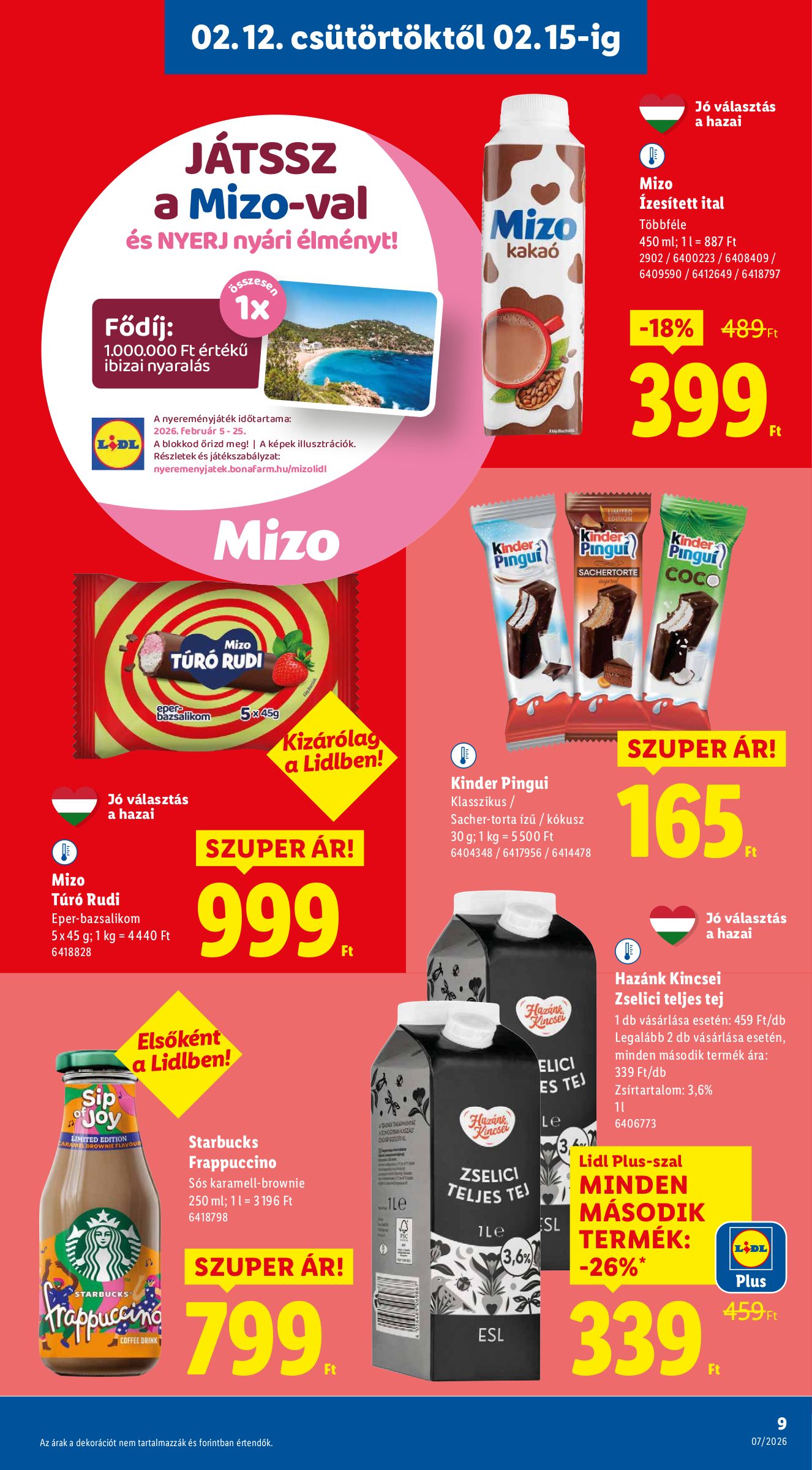 lidl - Lidl akciós újság, érvényes 2026.02.12. - 2026.02.18. - page: 9