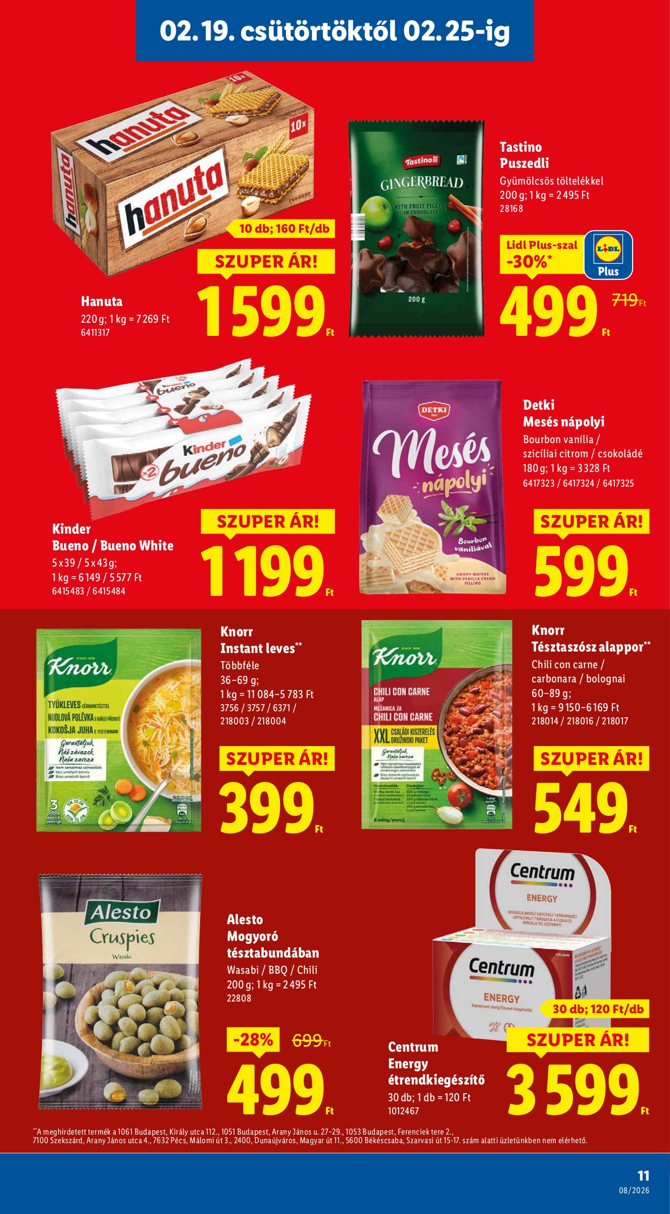 lidl - Lidl akciós újság, érvényes 2026.02.19. - 2026.02.25. - page: 11