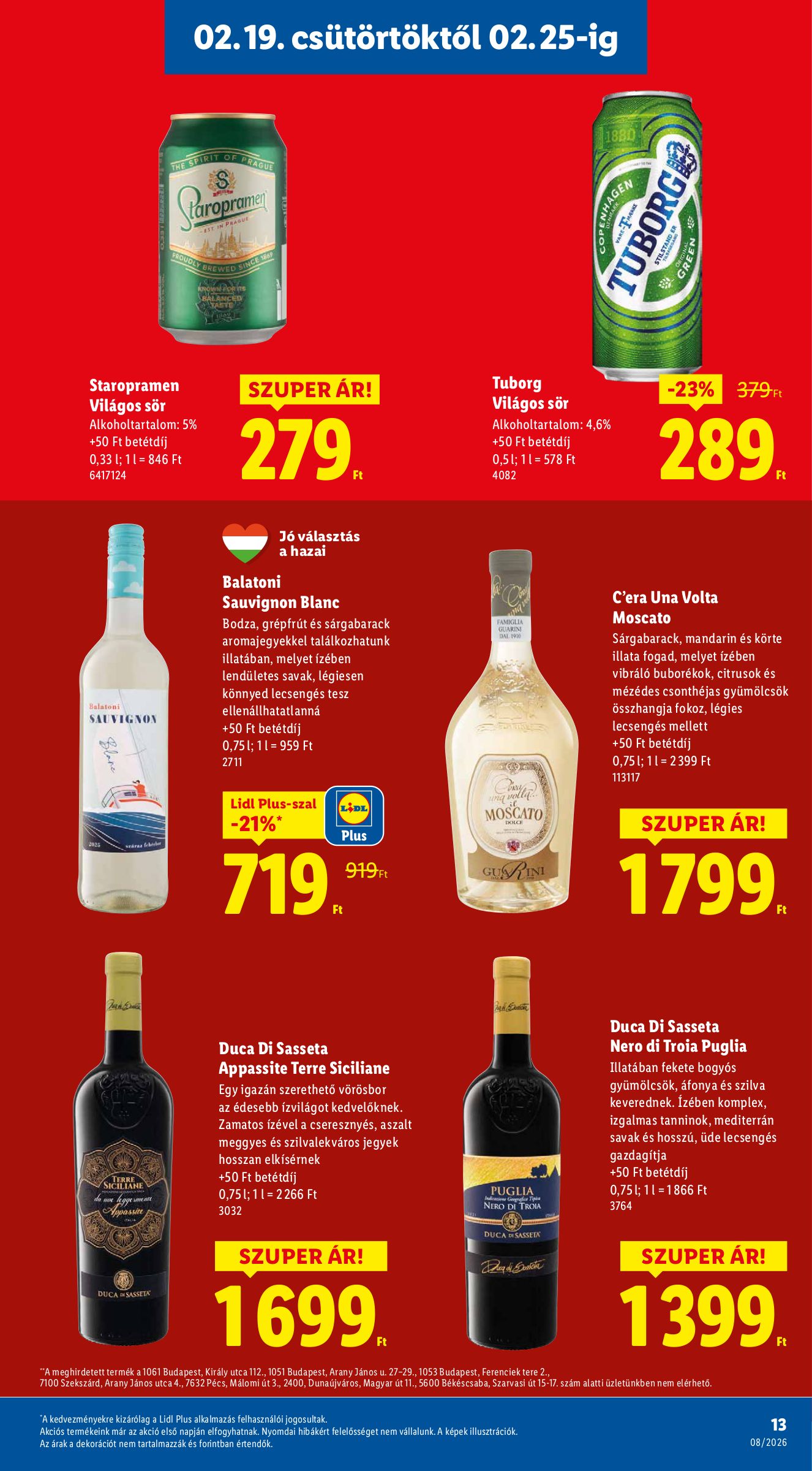 lidl - Lidl akciós újság, érvényes 2026.02.19. - 2026.02.25. - page: 13