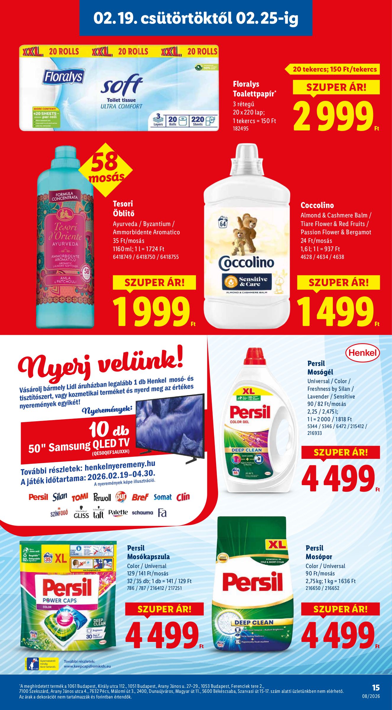 lidl - Lidl akciós újság, érvényes 2026.02.19. - 2026.02.25. - page: 15