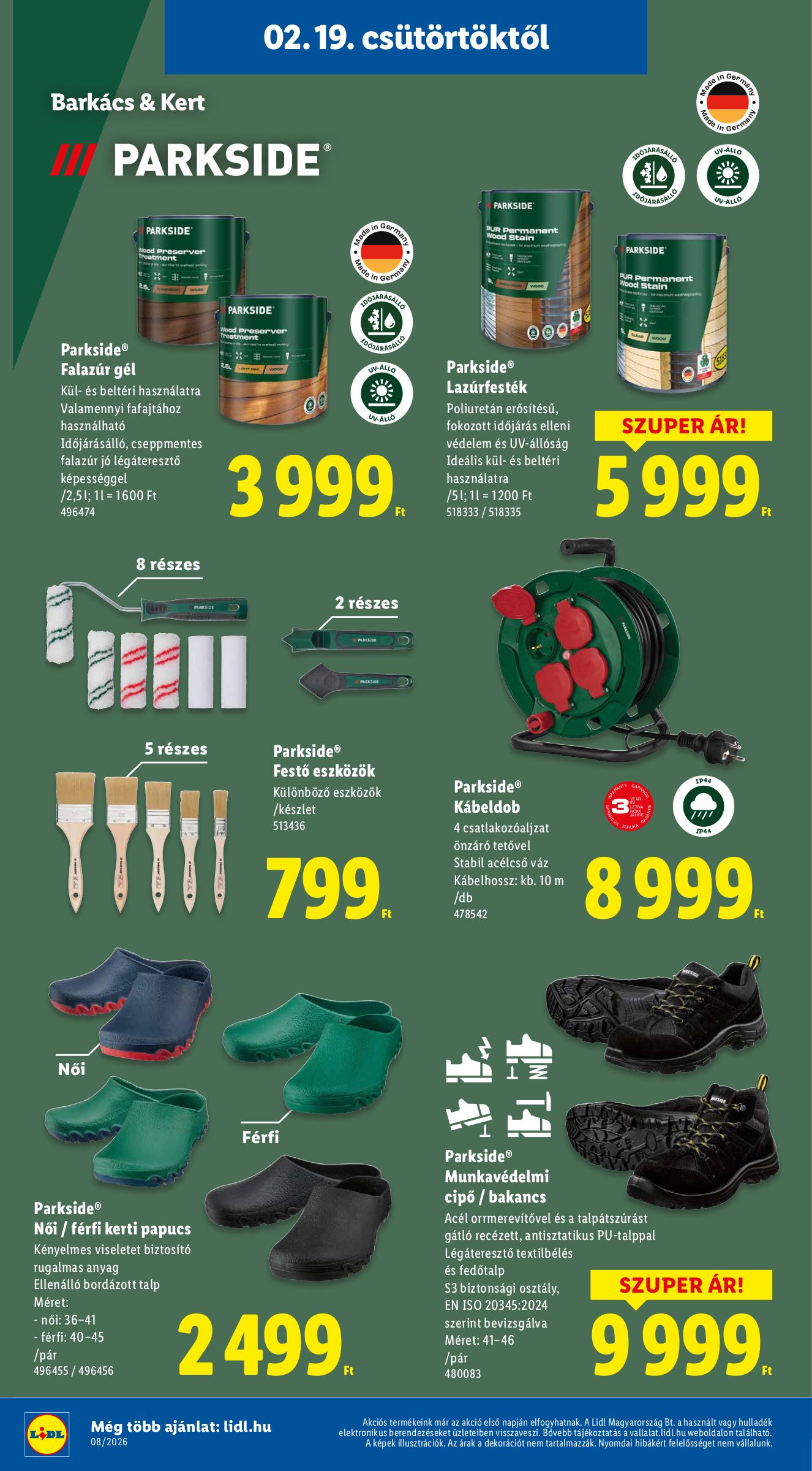 lidl - Lidl - Nonfood akciós újság, érvényes 2026.02.19. - 2026.02.25. - page: 6