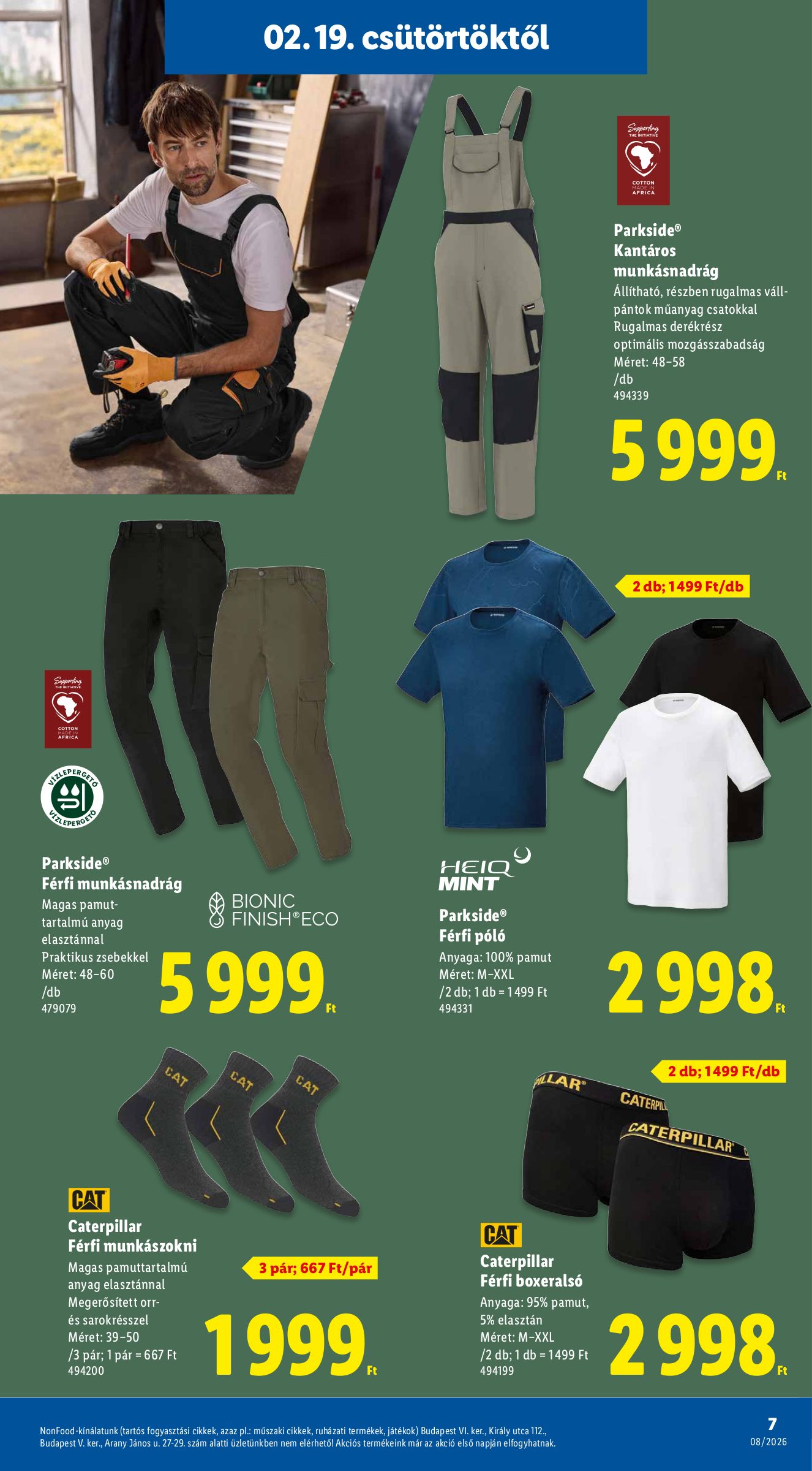 lidl - Lidl - Nonfood akciós újság, érvényes 2026.02.19. - 2026.02.25. - page: 7