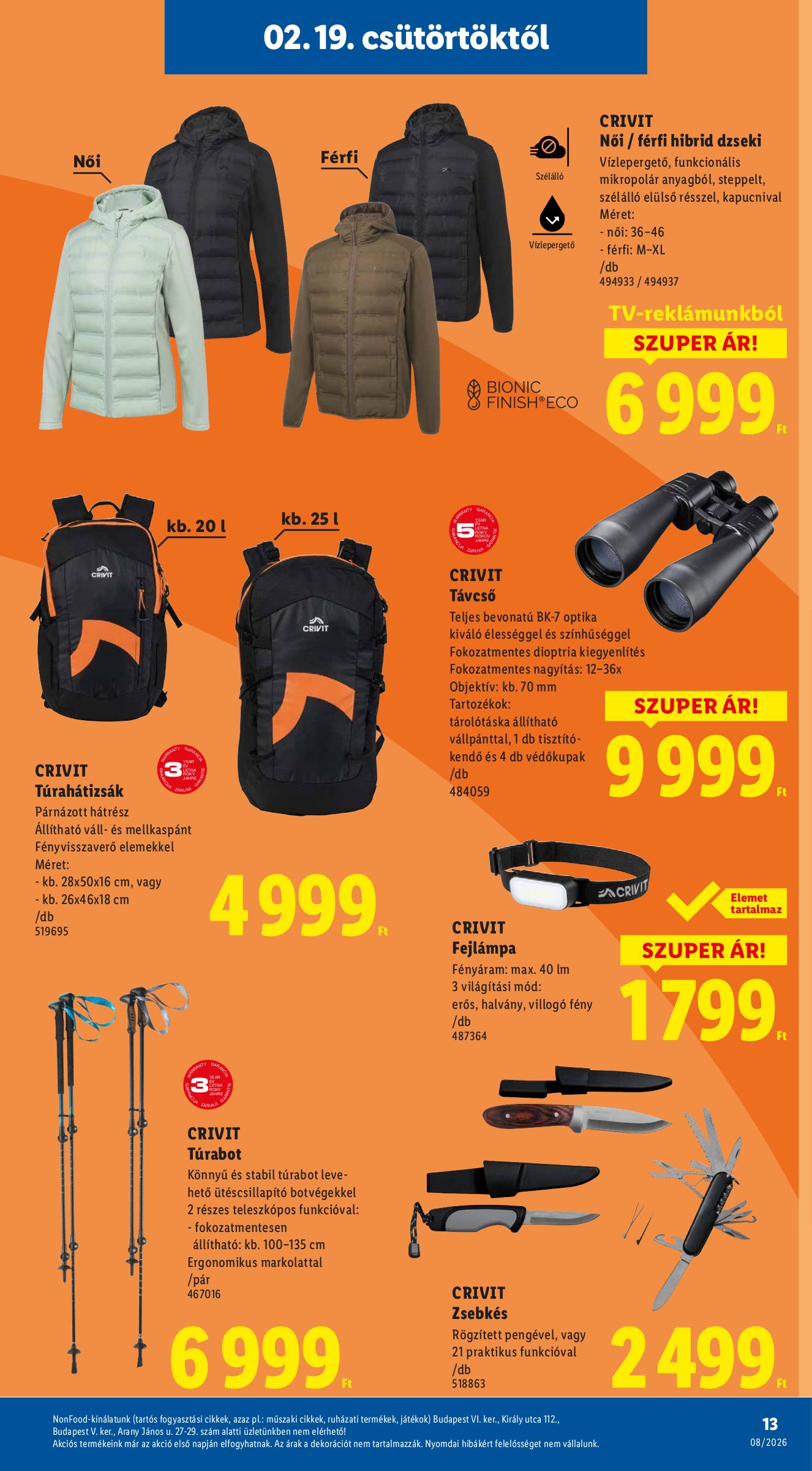 lidl - Lidl - Nonfood akciós újság, érvényes 2026.02.19. - 2026.02.25. - page: 13