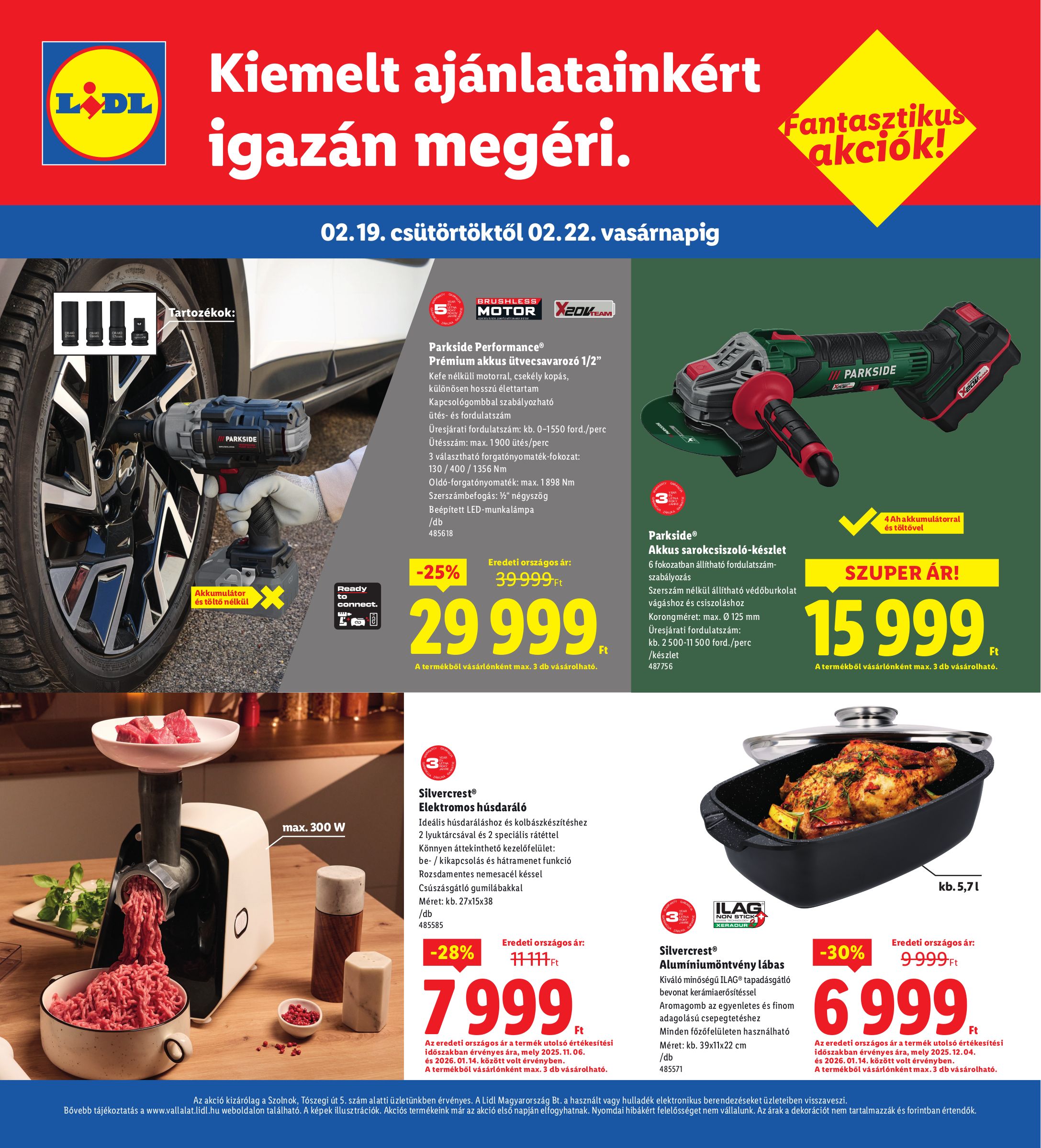 lidl - Lidl - Szolnok akciós újság, érvényes 2026.02.19. - 2026.02.22. - page: 4