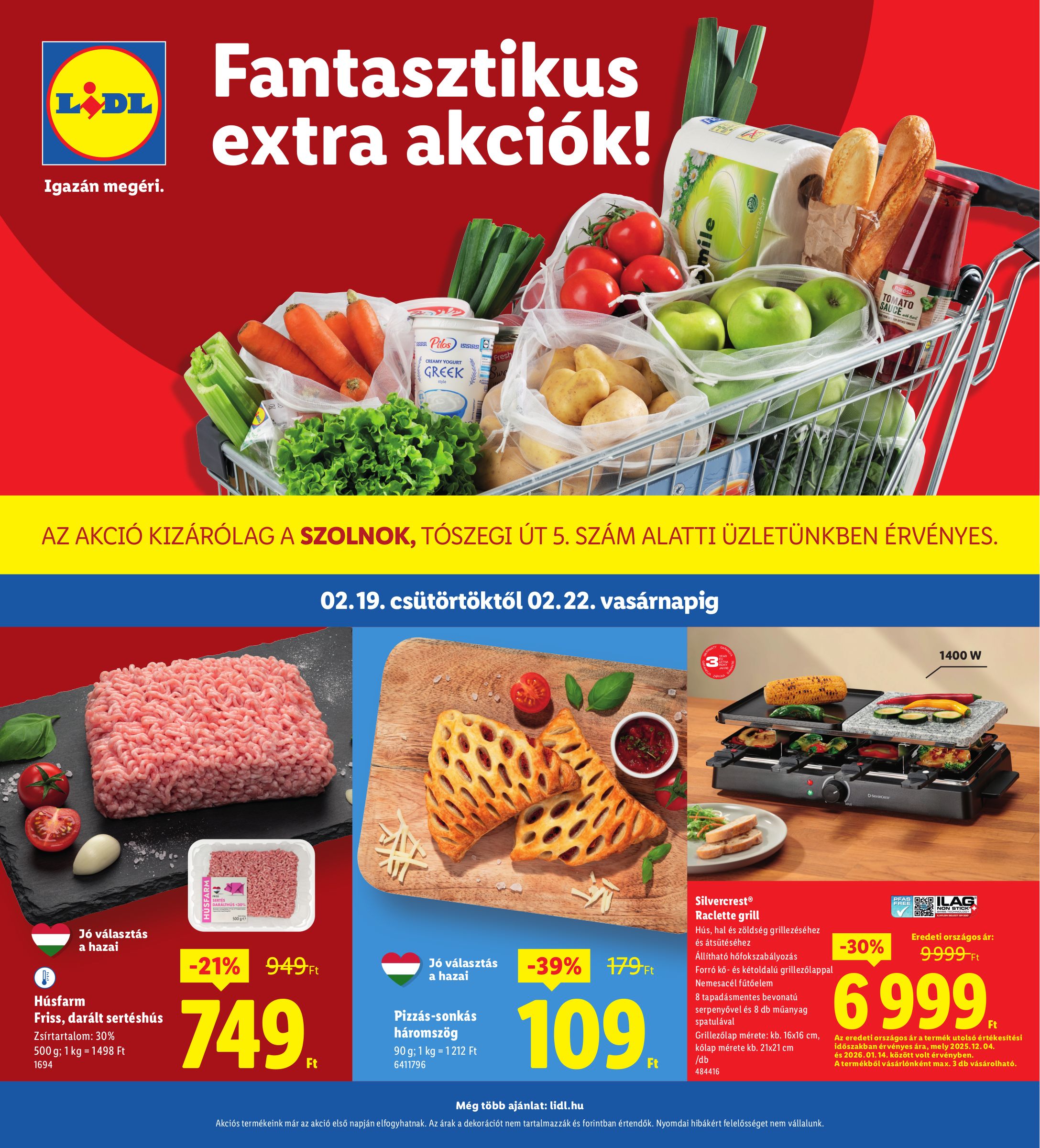 lidl - Lidl - Szolnok akciós újság, érvényes 2026.02.19. - 2026.02.22.