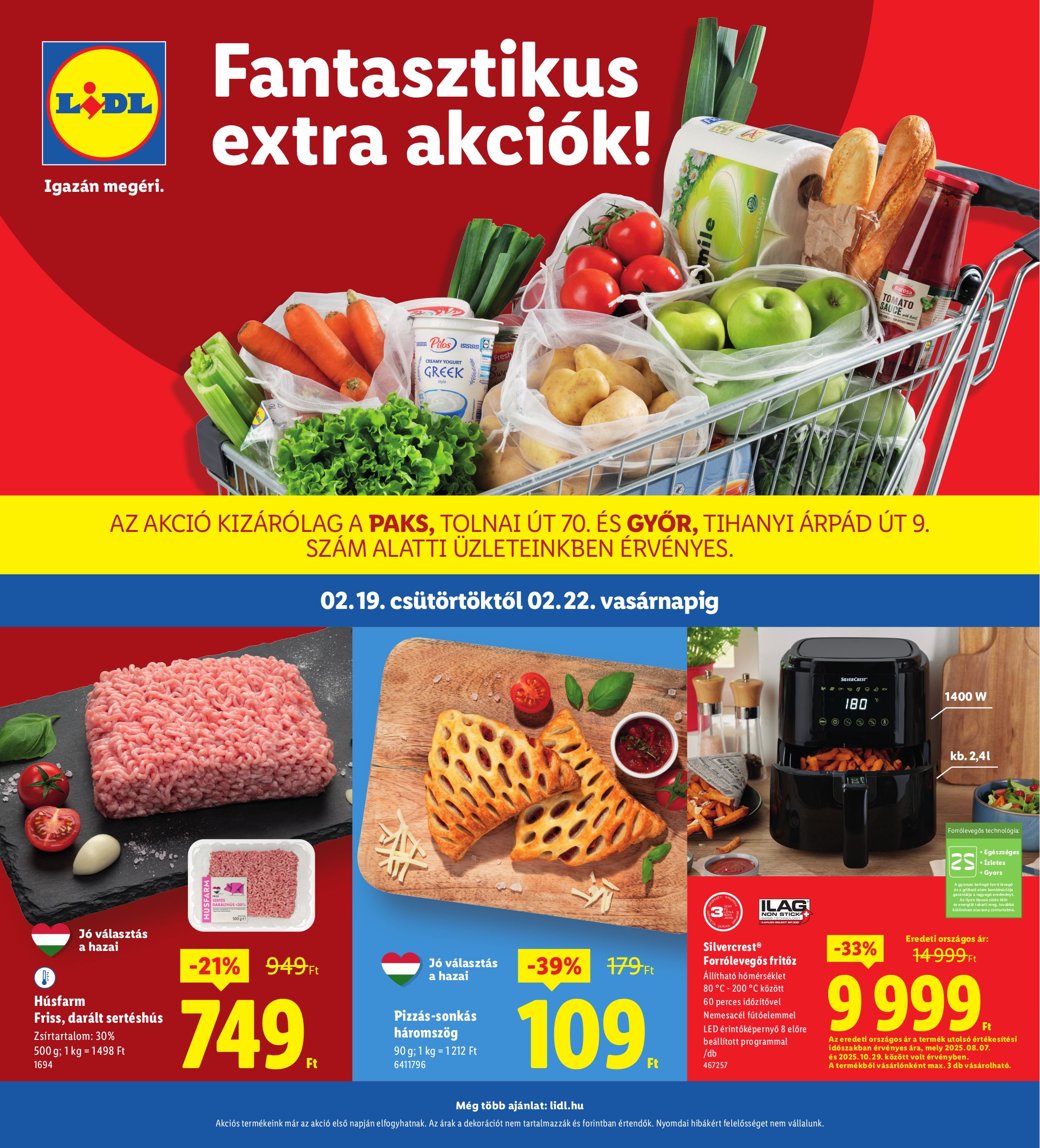 lidl - Lidl - Paks, Györ akciós újság, érvényes 2026.02.19. - 2026.02.22.