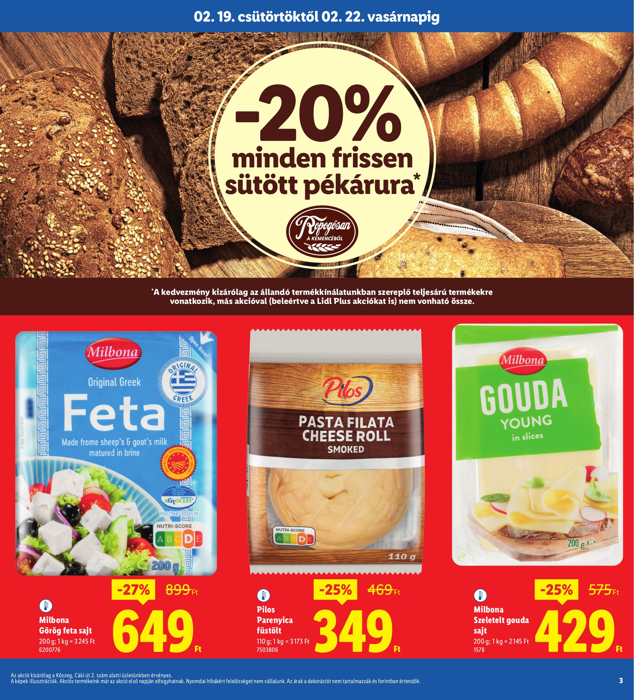 lidl - Lidl - Kőszeg akciós újság, érvényes 2026.02.19. - 2026.02.22. - page: 3