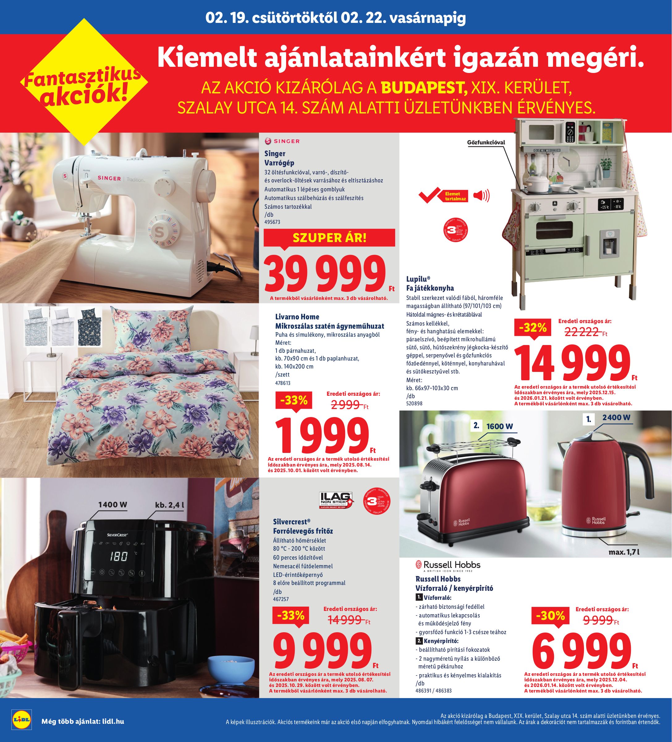 lidl - Lidl - Budapest akciós újság, érvényes 2026.02.19. - 2026.02.22. - page: 6