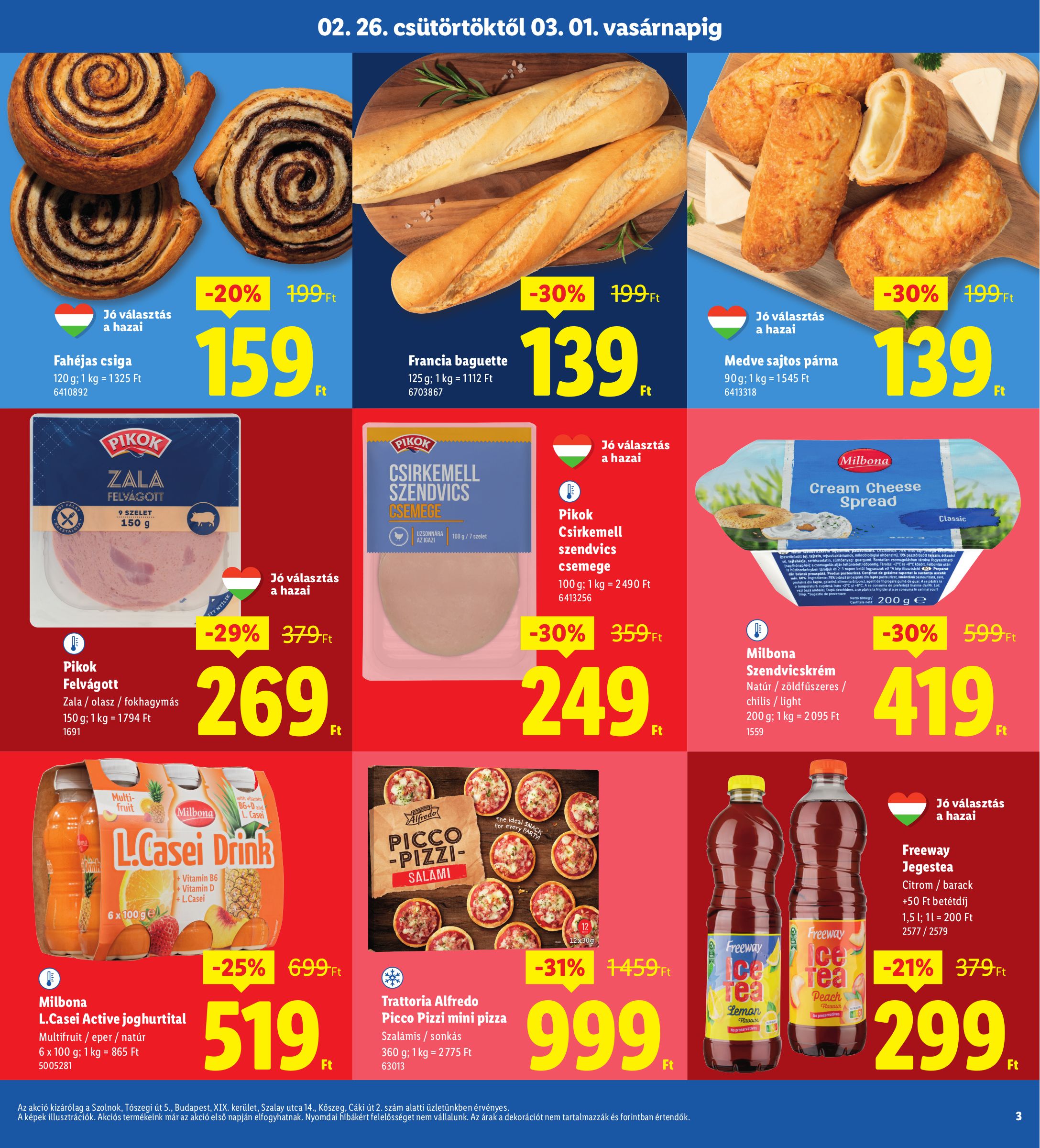 lidl - Lidl - Szolnok, Budapest, Köszeg akciós újság, érvényes 2026.02.26. - 2026.03.01. - page: 3