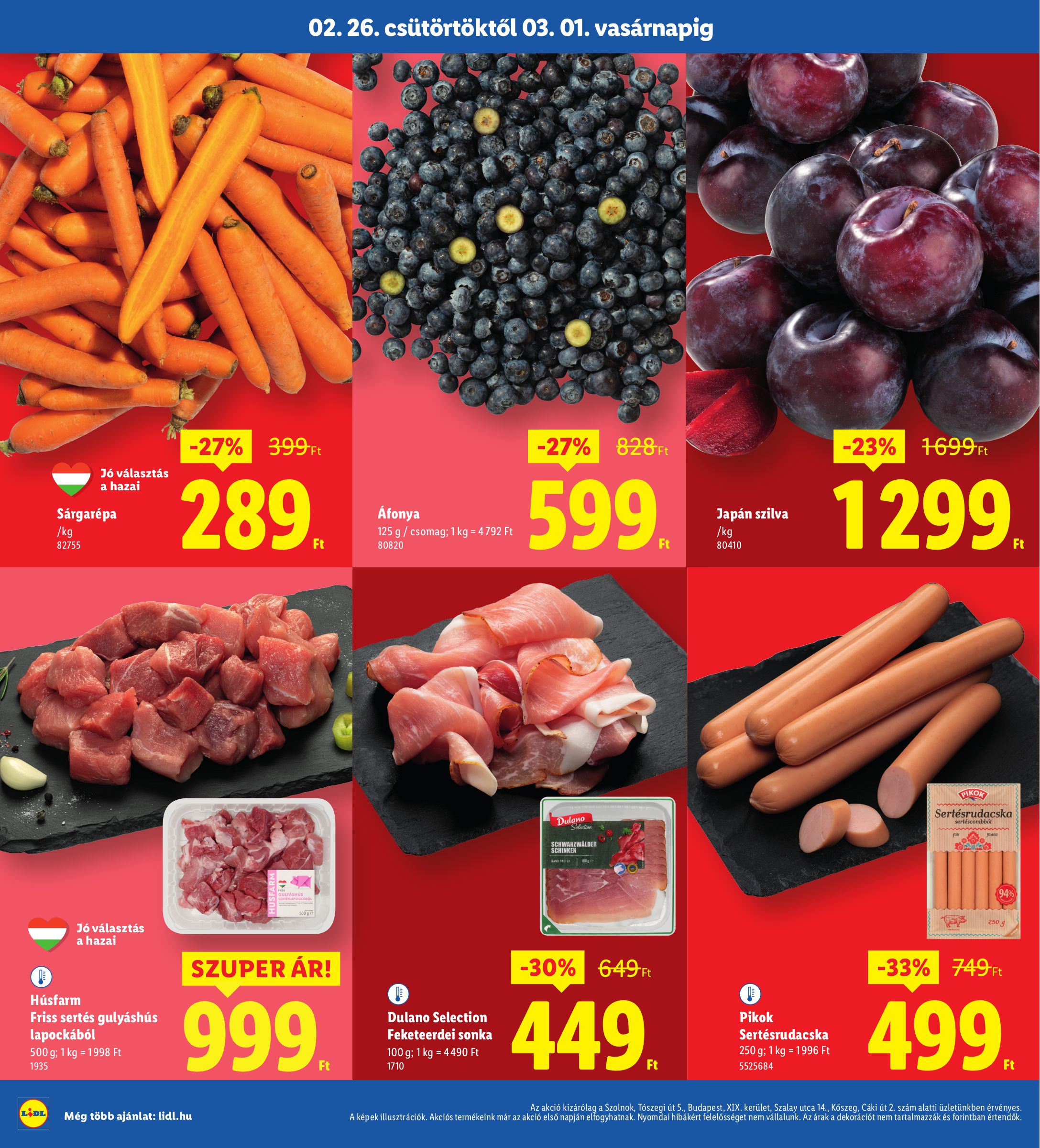 lidl - Lidl - Szolnok, Budapest, Köszeg akciós újság, érvényes 2026.02.26. - 2026.03.01. - page: 2