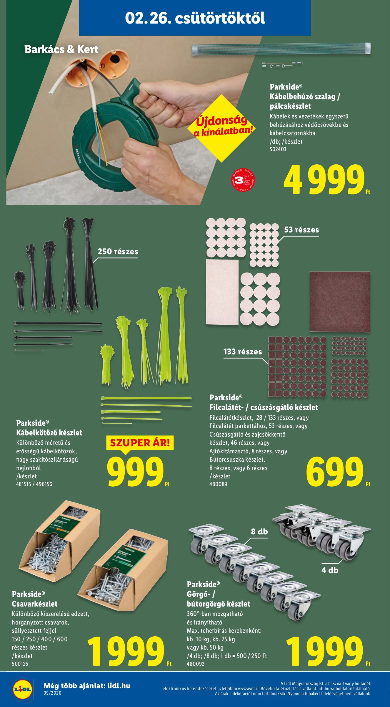 lidl - Lidl - Nonfood akciós újság, érvényes 2026.02.26. - 2026.03.04. - page: 8