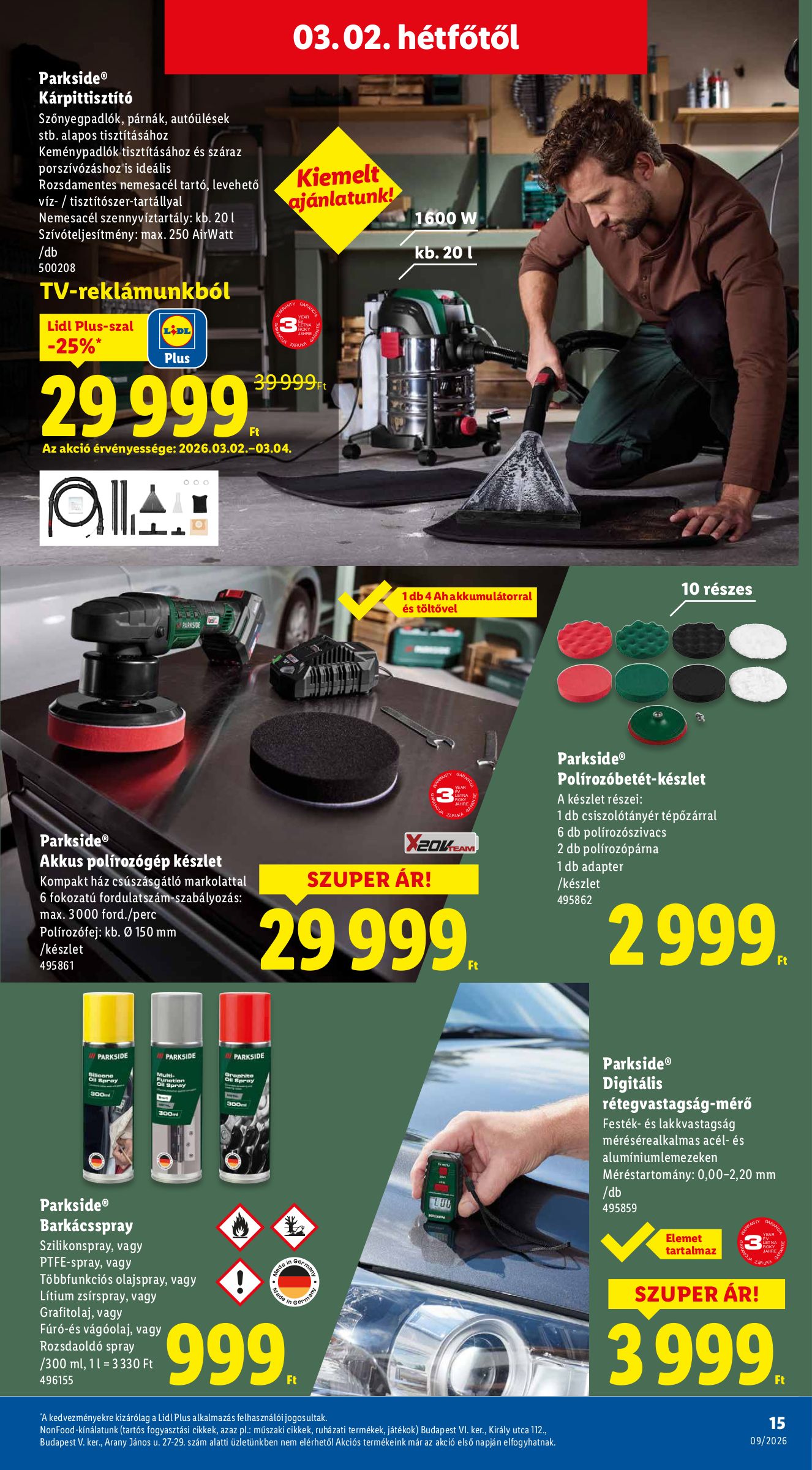 lidl - Lidl - Nonfood akciós újság, érvényes 2026.02.26. - 2026.03.04. - page: 15