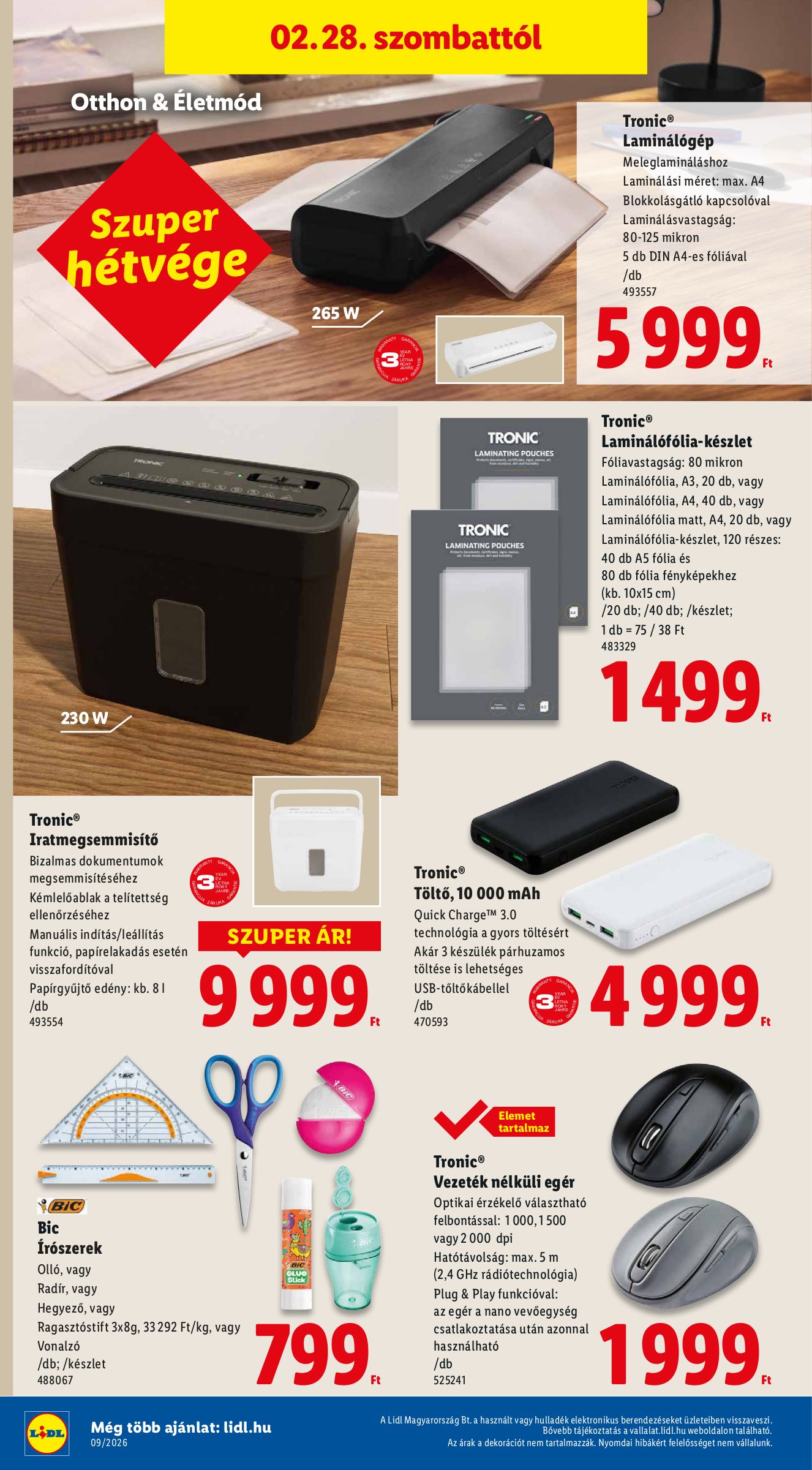 lidl - Lidl - Nonfood akciós újság, érvényes 2026.02.26. - 2026.03.04. - page: 12
