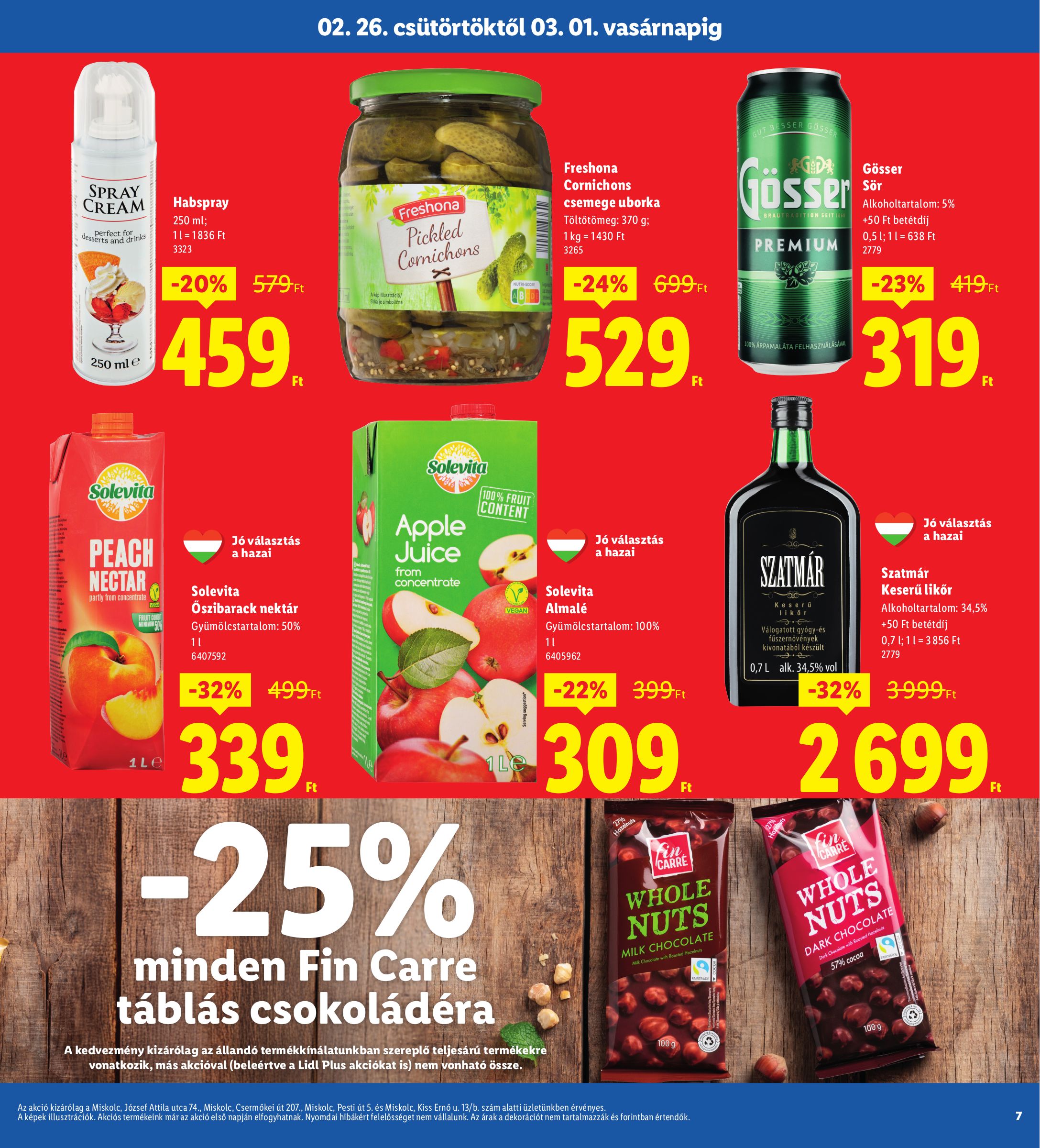lidl - Lidl - Miskolc akciós újság, érvényes 2026.02.26. - 2026.03.01. - page: 7