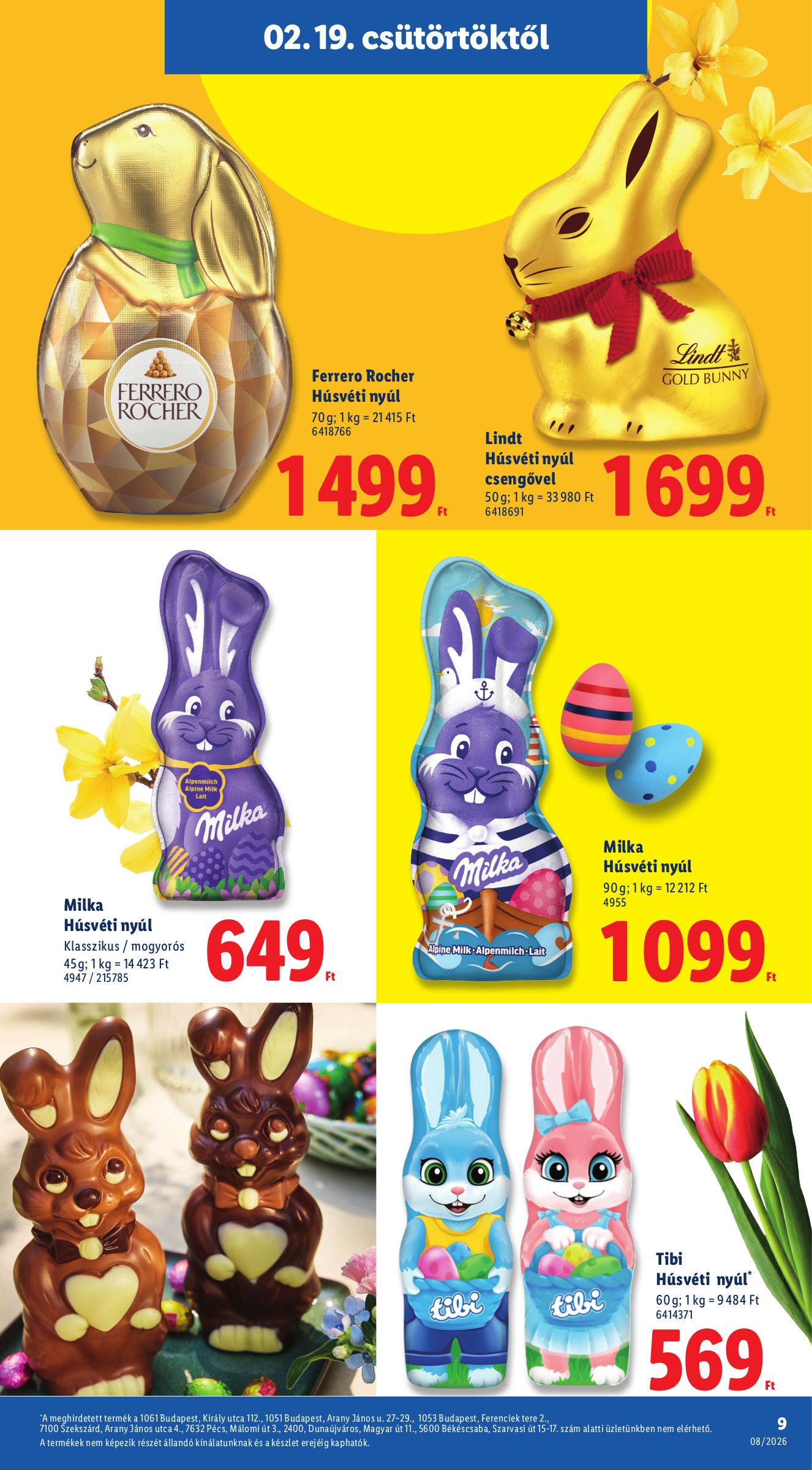 lidl - Lidl - A húsvétot megédesíteni akciós újság, érvényes 2026.02.19. - 2026.03.31. - page: 9