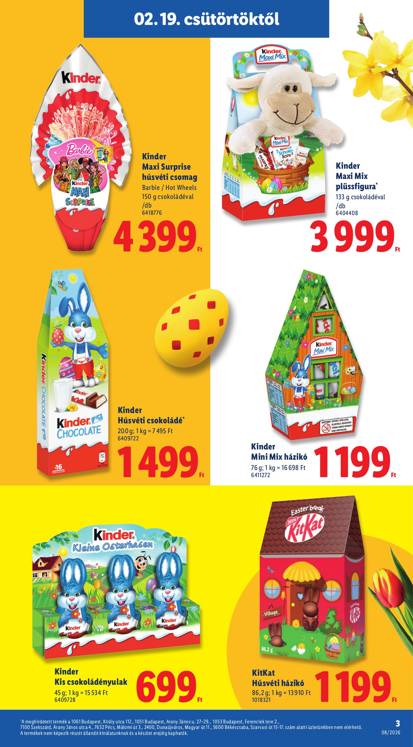 lidl - Lidl - A húsvétot megédesíteni akciós újság, érvényes 2026.02.19. - 2026.03.31. - page: 3