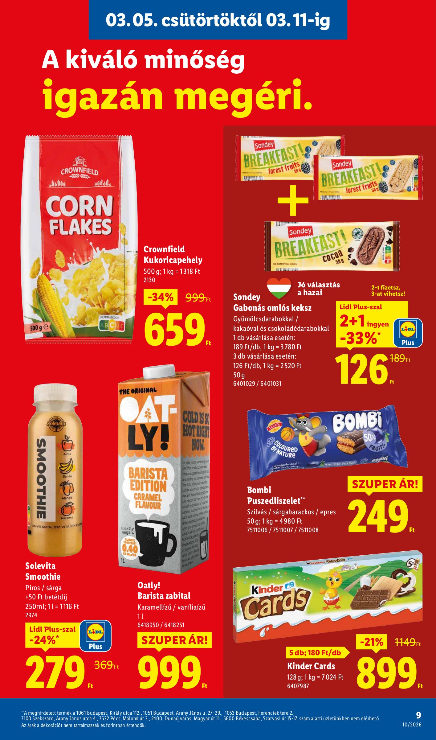 lidl - Lidl akciós újság, érvényes 2026.03.05. - 2026.03.11. - page: 9