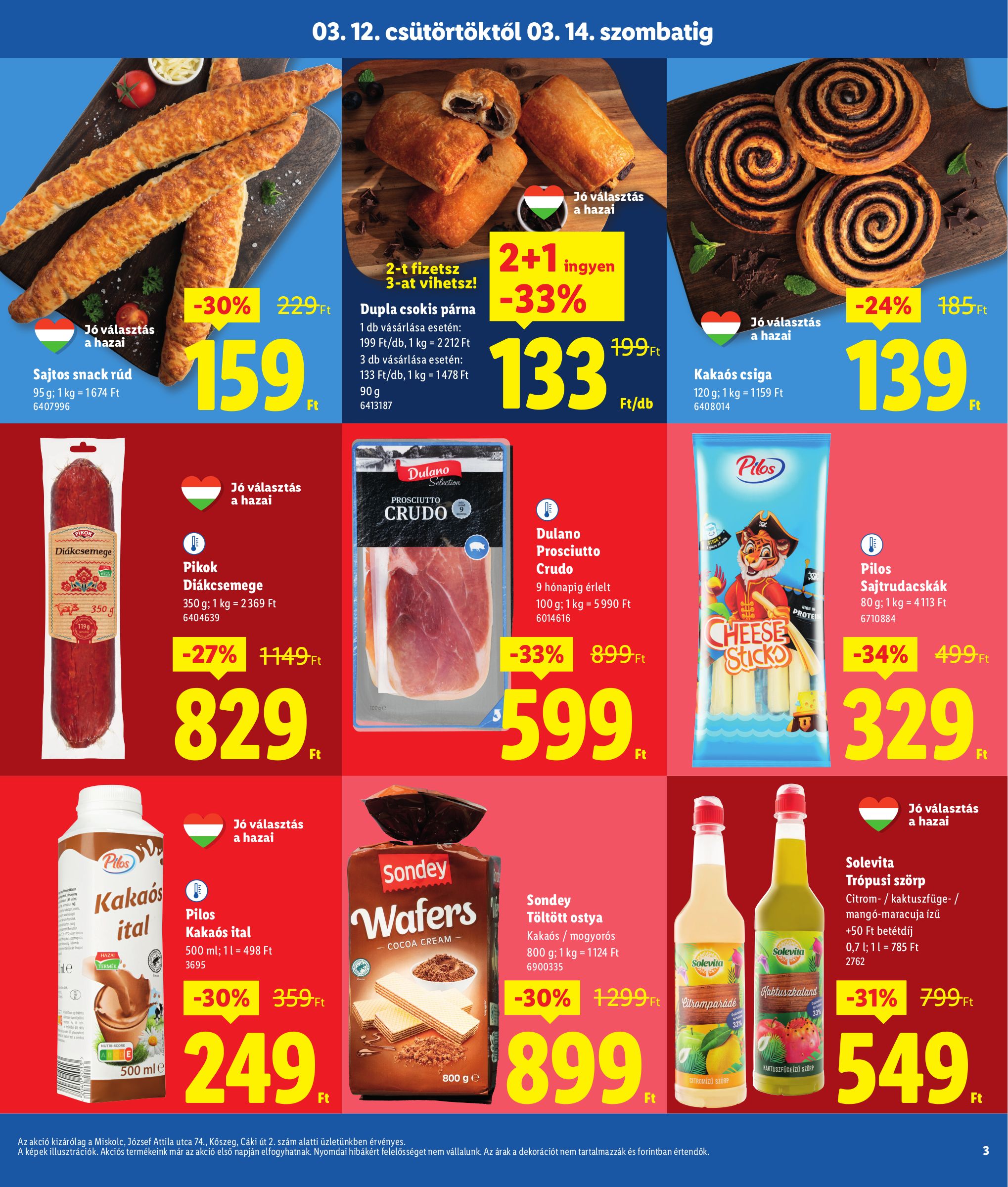 lidl - Lidl - Miskolc, Köszeg akciós újság, érvényes 2026.03.12. - 2026.03.14. - page: 3