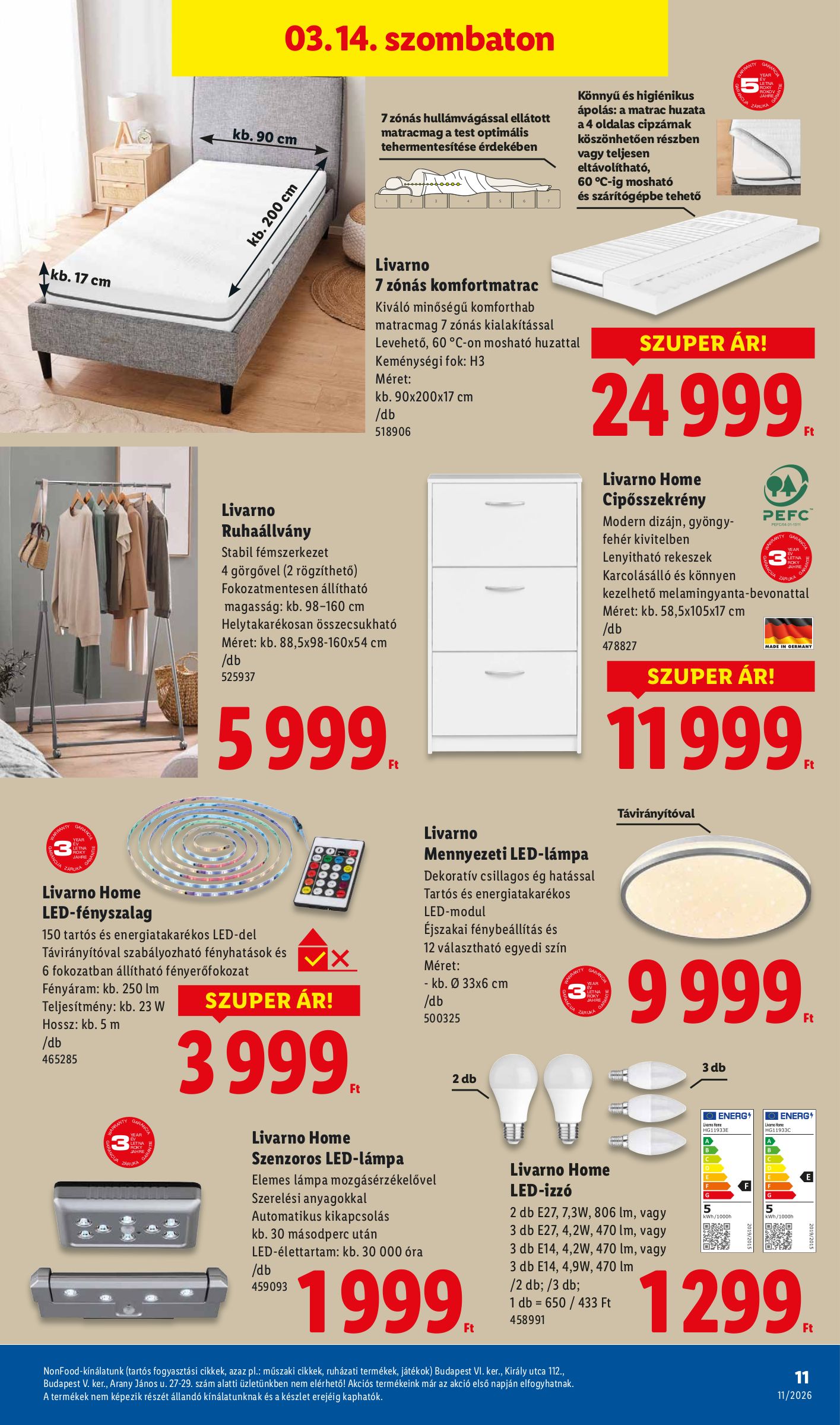 lidl - Lidl - Nonfood akciós újság, érvényes 2026.03.12. - 2026.03.18. - page: 11