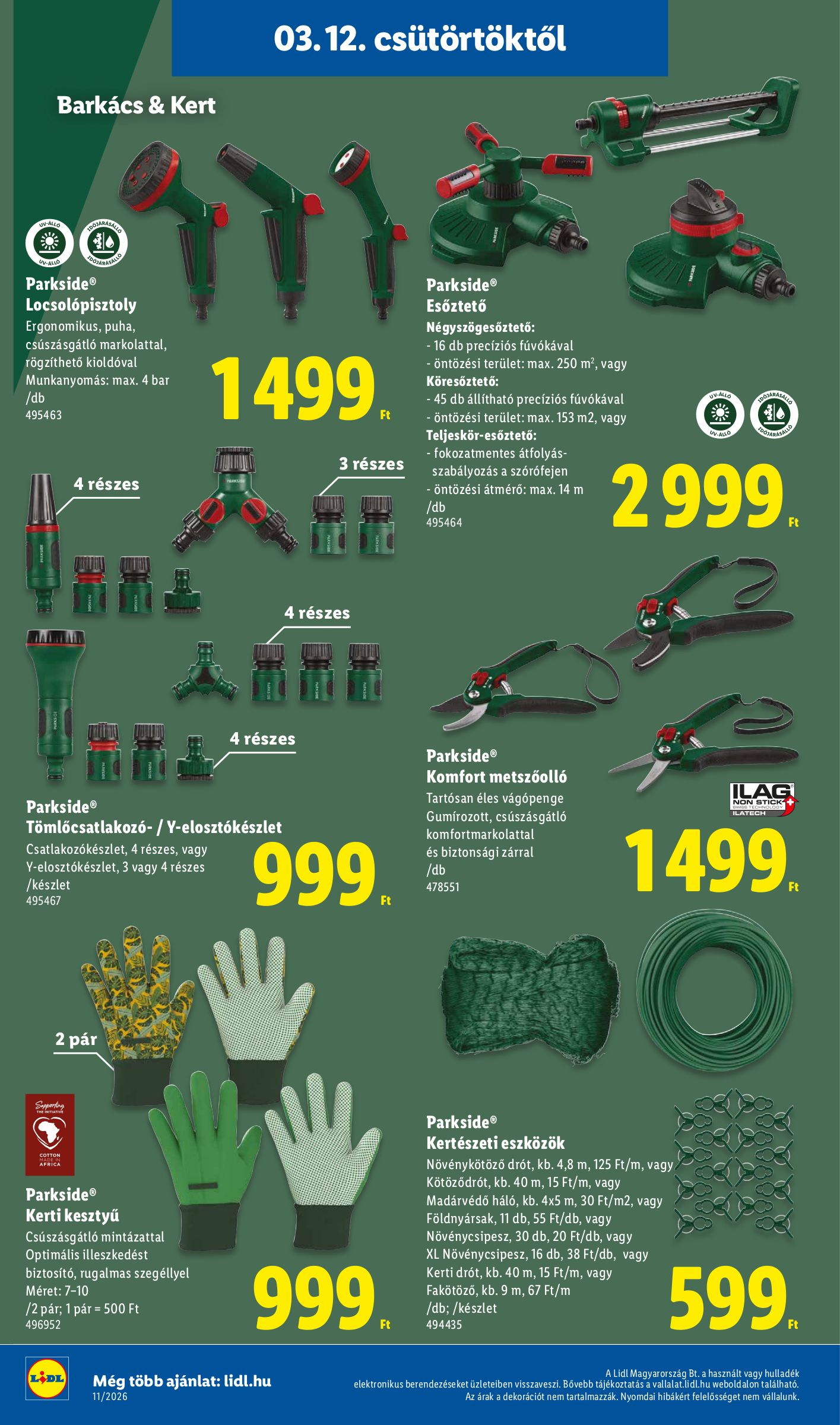 lidl - Lidl - Nonfood akciós újság, érvényes 2026.03.12. - 2026.03.18. - page: 8