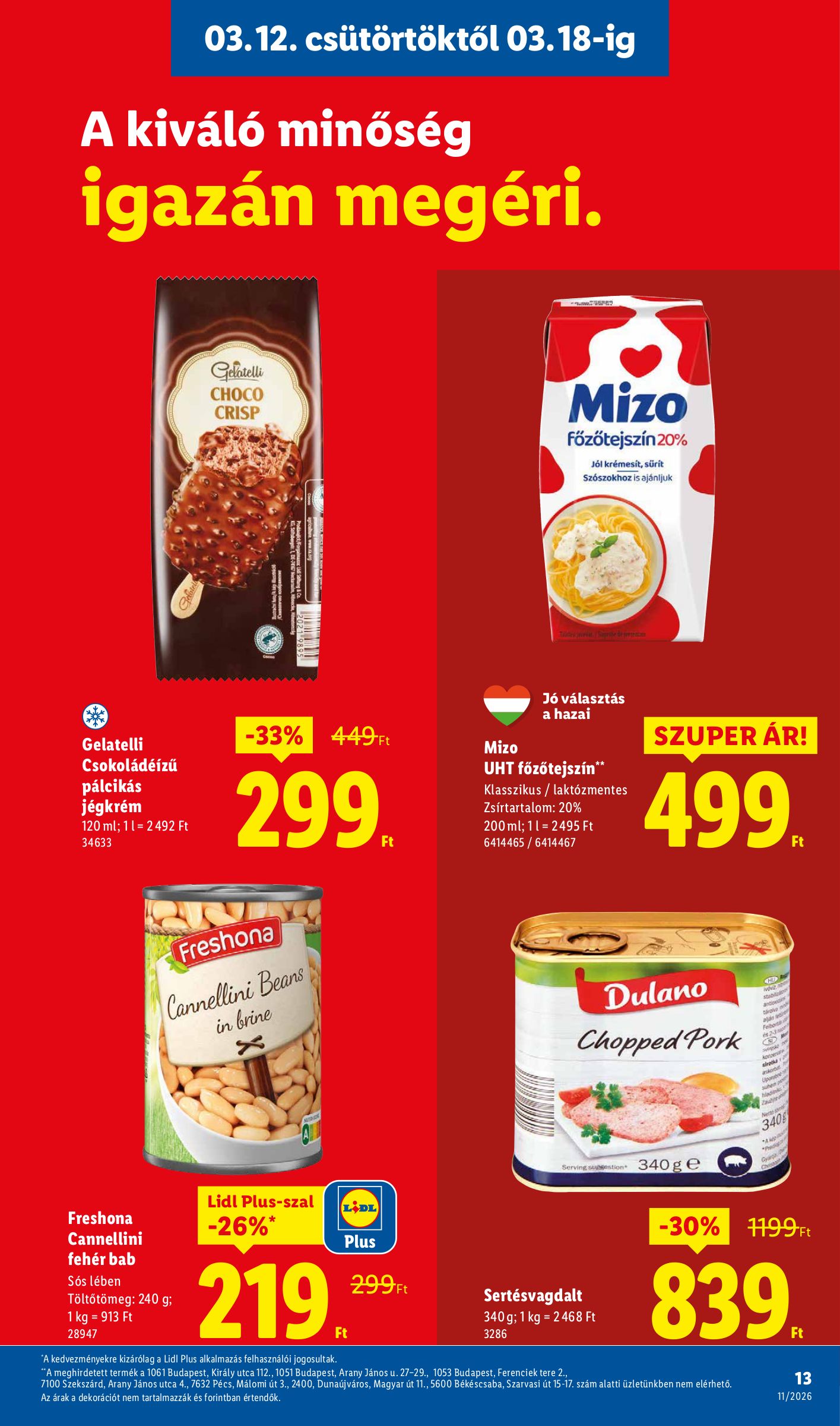 lidl - Lidl akciós újság, érvényes 2026.03.12. - 2026.03.18. - page: 13