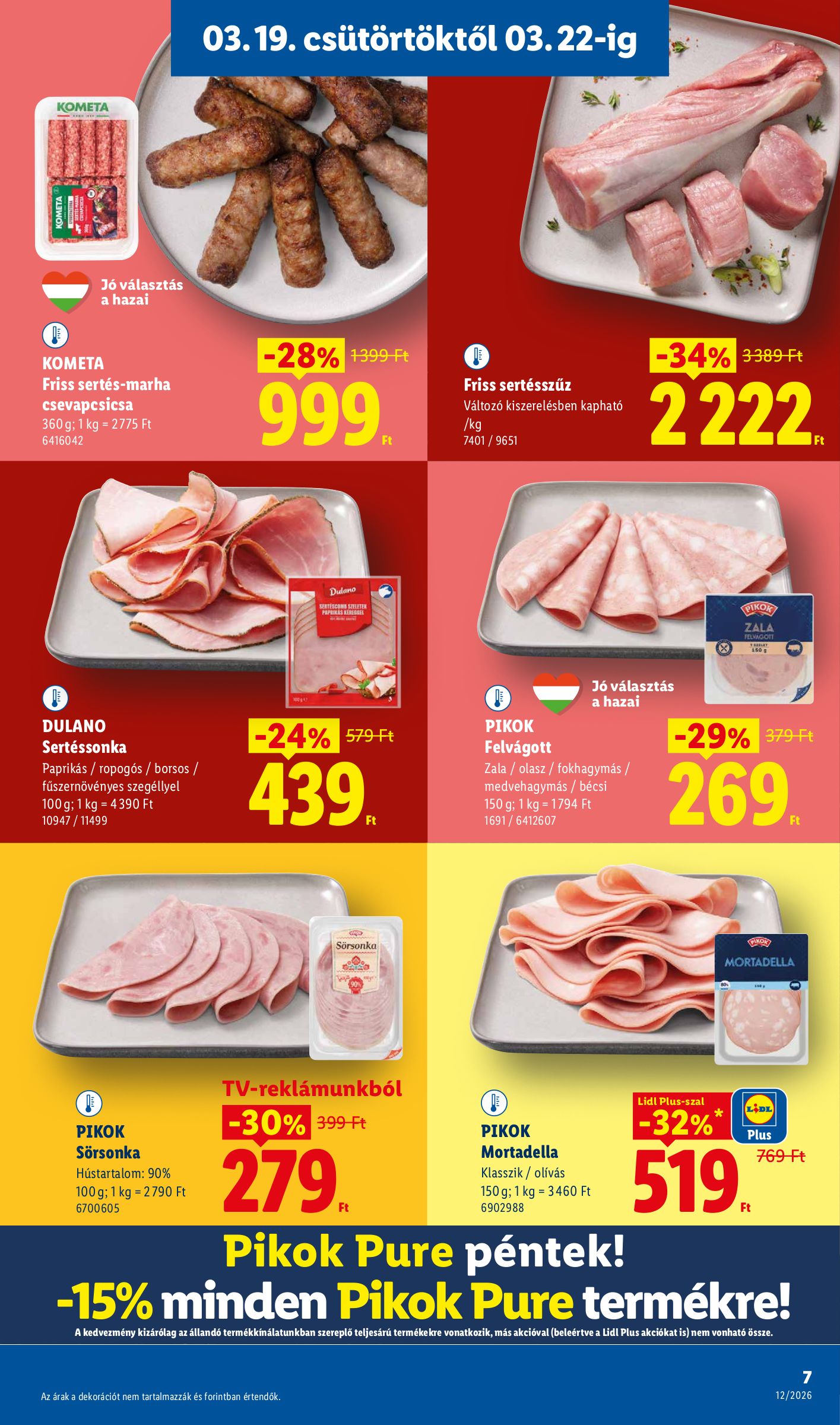 lidl - Lidl akciós újság, érvényes 2026.03.19. - 2026.03.25. - page: 7