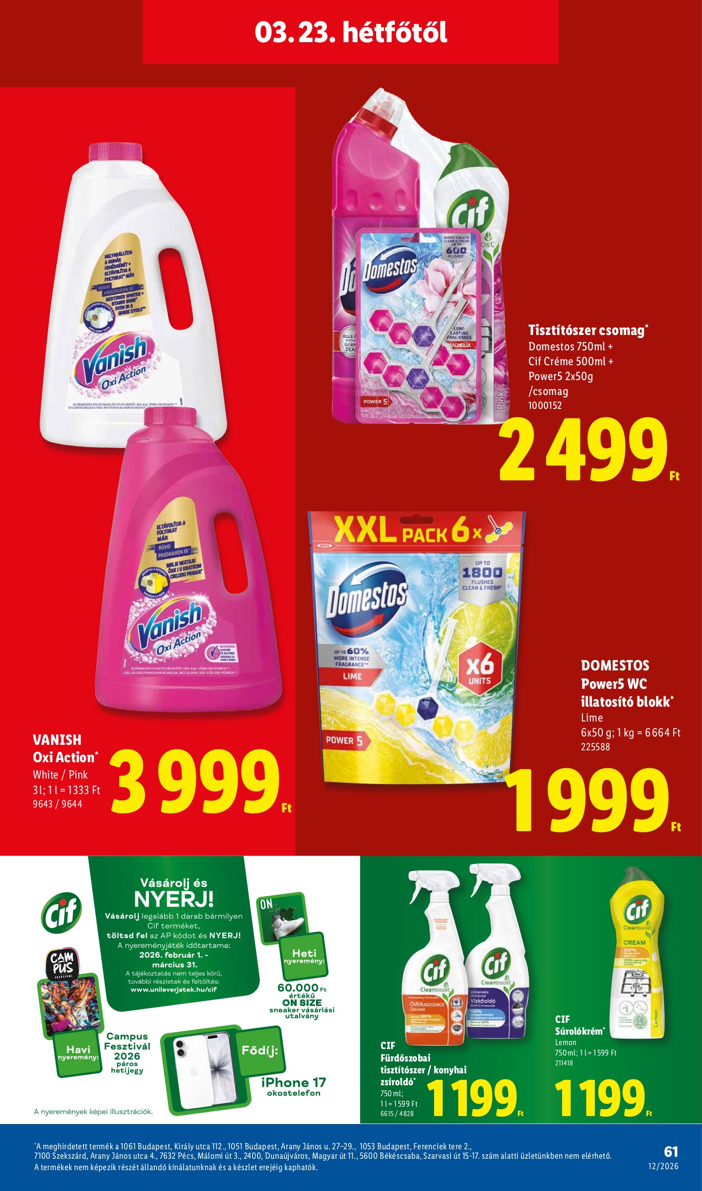 lidl - Lidl akciós újság, érvényes 2026.03.19. - 2026.03.25. - page: 61