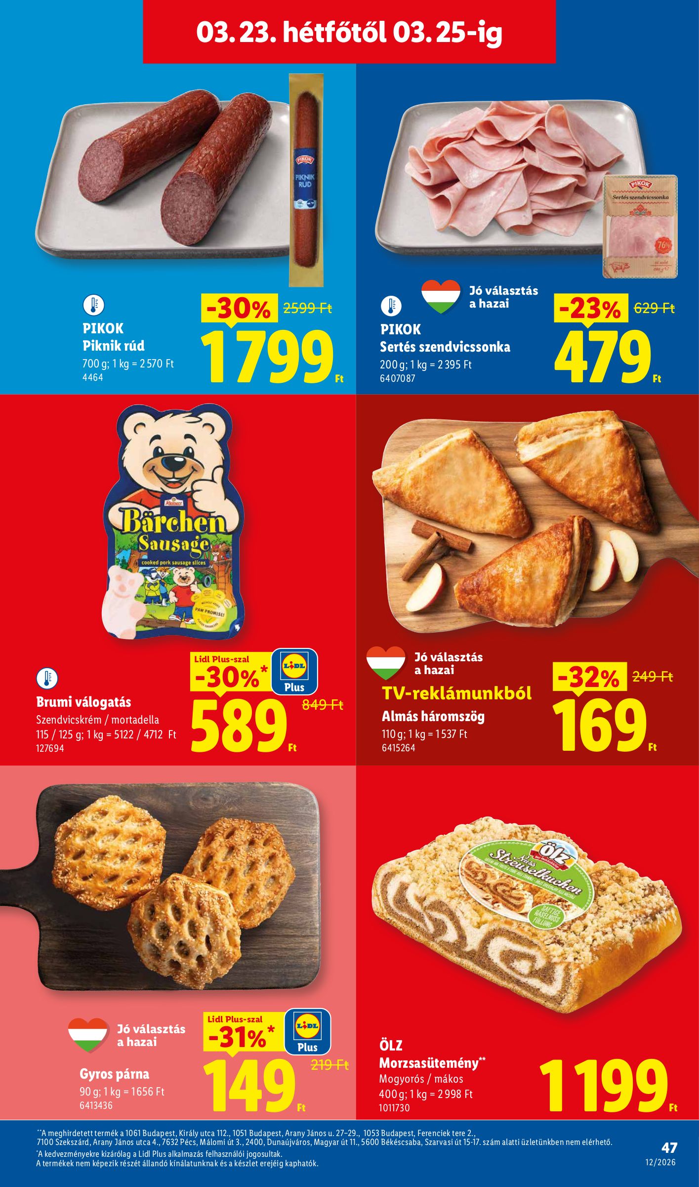 lidl - Lidl akciós újság, érvényes 2026.03.19. - 2026.03.25. - page: 47