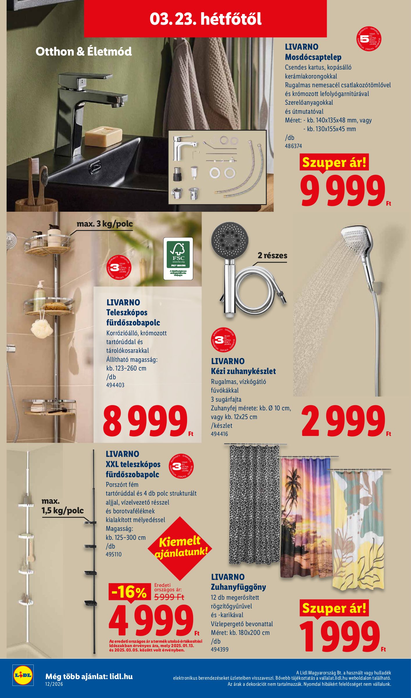 lidl - Lidl - Nonfood akciós újság, érvényes 2026.03.19. - 2026.03.25. - page: 16