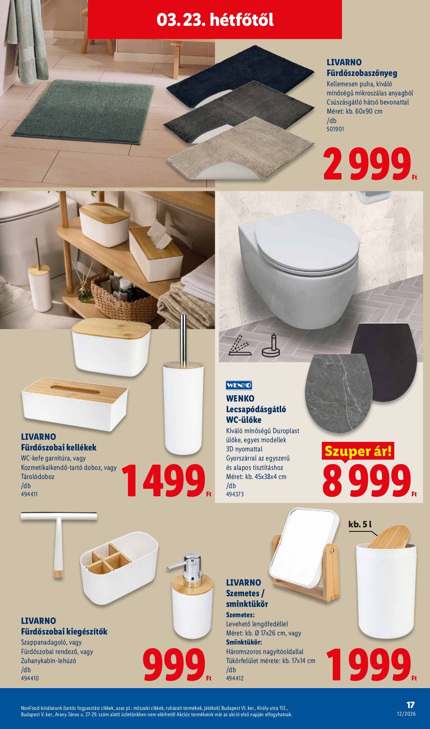 lidl - Lidl - Nonfood akciós újság, érvényes 2026.03.19. - 2026.03.25. - page: 17