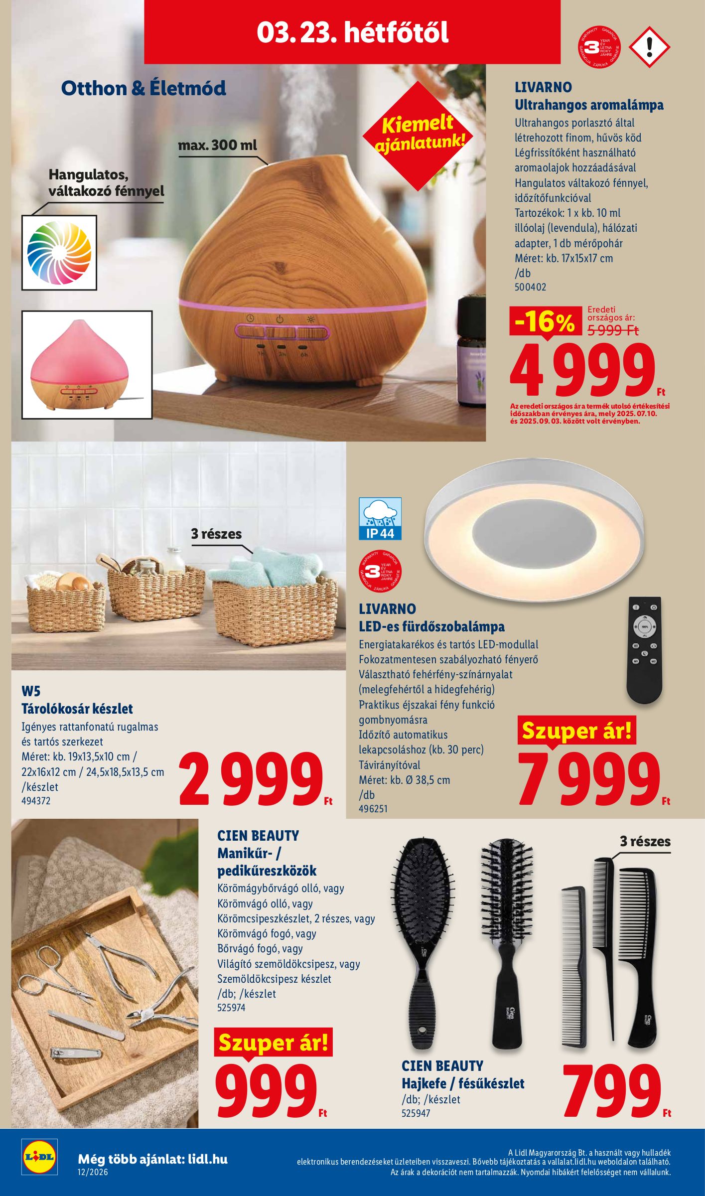 lidl - Lidl - Nonfood akciós újság, érvényes 2026.03.19. - 2026.03.25. - page: 18