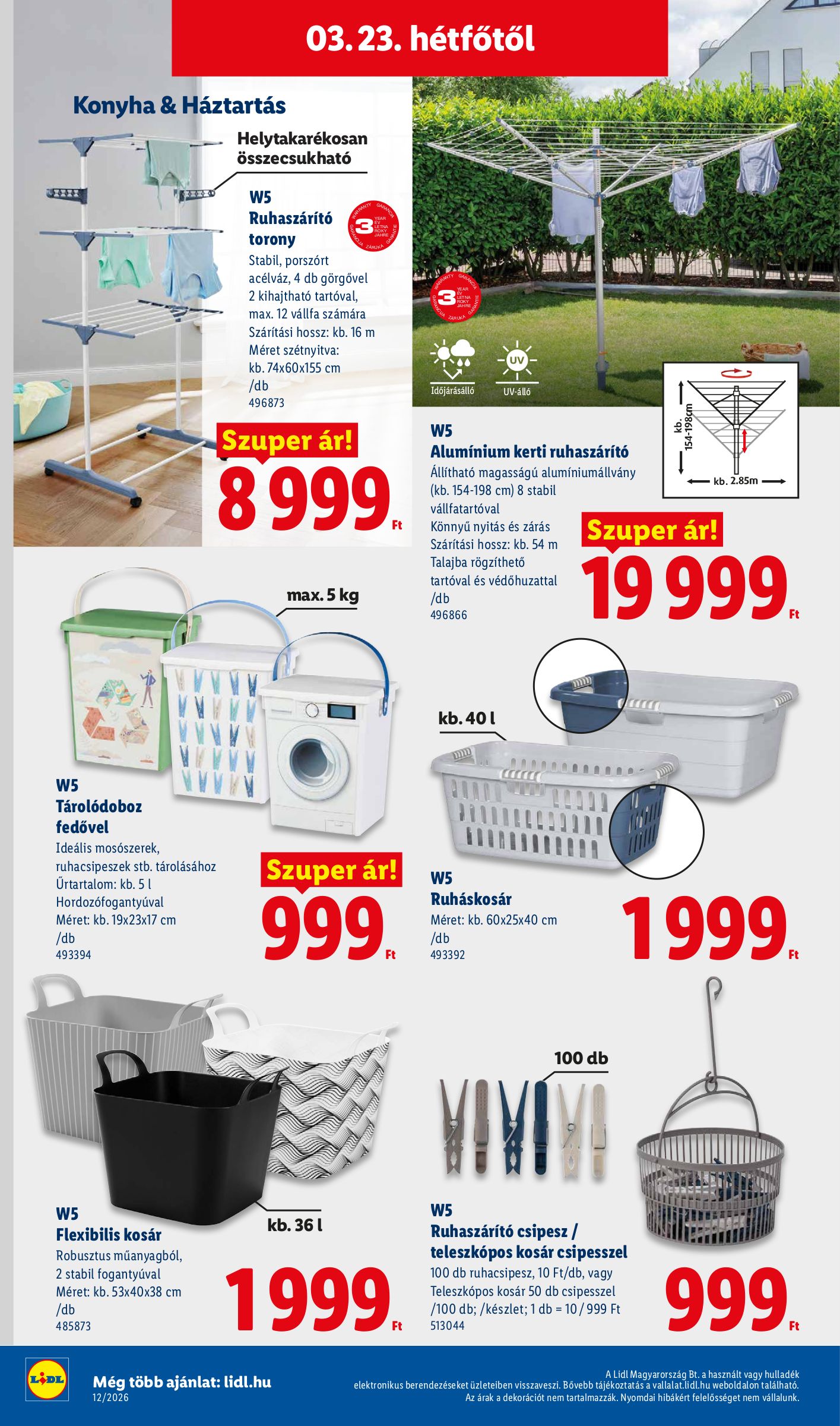 lidl - Lidl - Nonfood akciós újság, érvényes 2026.03.19. - 2026.03.25. - page: 20