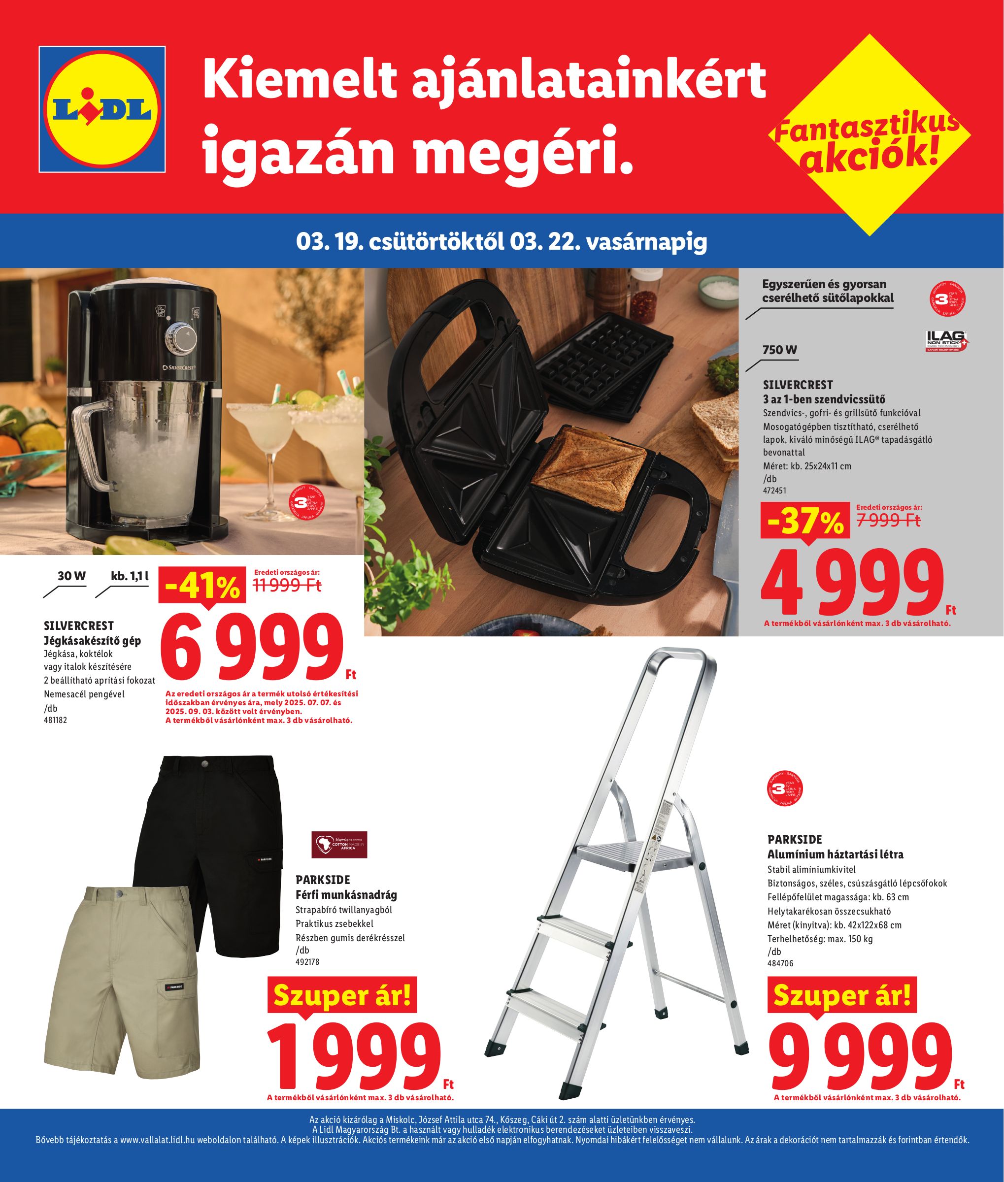 lidl - Lidl - Miskolc, Köszeg akciós újság, érvényes 2026.03.19. - 2026.03.22. - page: 4