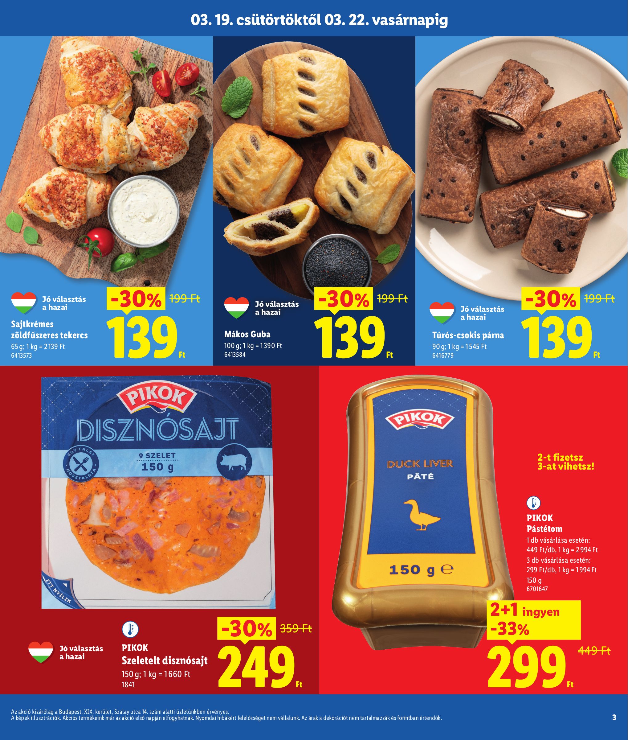 lidl - Lidl - Budapest akciós újság, érvényes 2026.03.19. - 2026.03.22. - page: 3