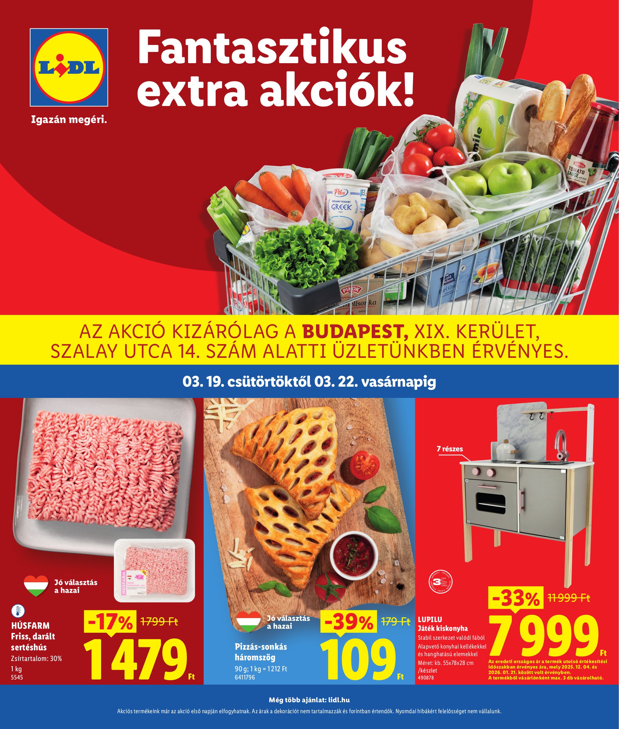 lidl - Lidl - Budapest akciós újság, érvényes 2026.03.19. - 2026.03.22. - page: 1