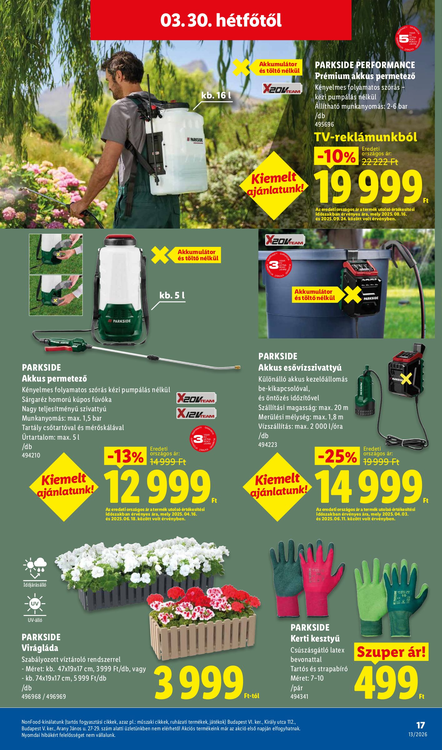 lidl - Lidl - Nonfood akciós újság, érvényes 2026.03.26. - 2026.04.01. - page: 17