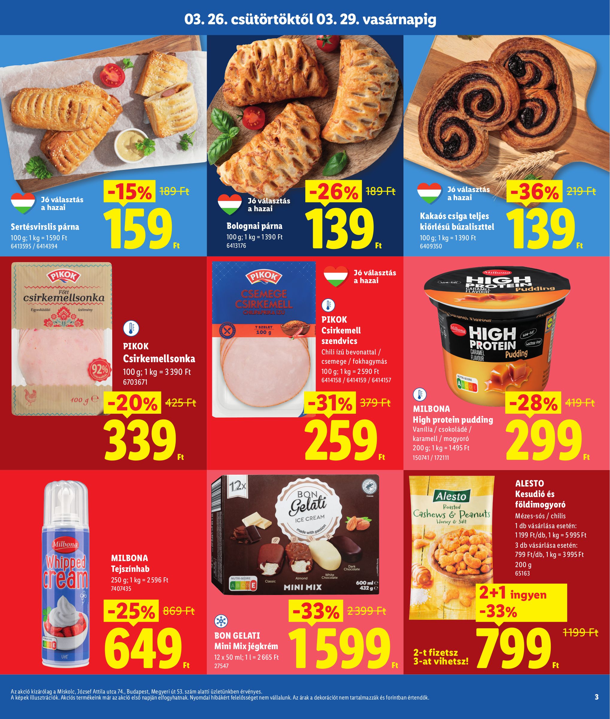 lidl - Lidl - Miskolc, Budapest akciós újság, érvényes 2026.03.26. - 2026.03.29. - page: 3