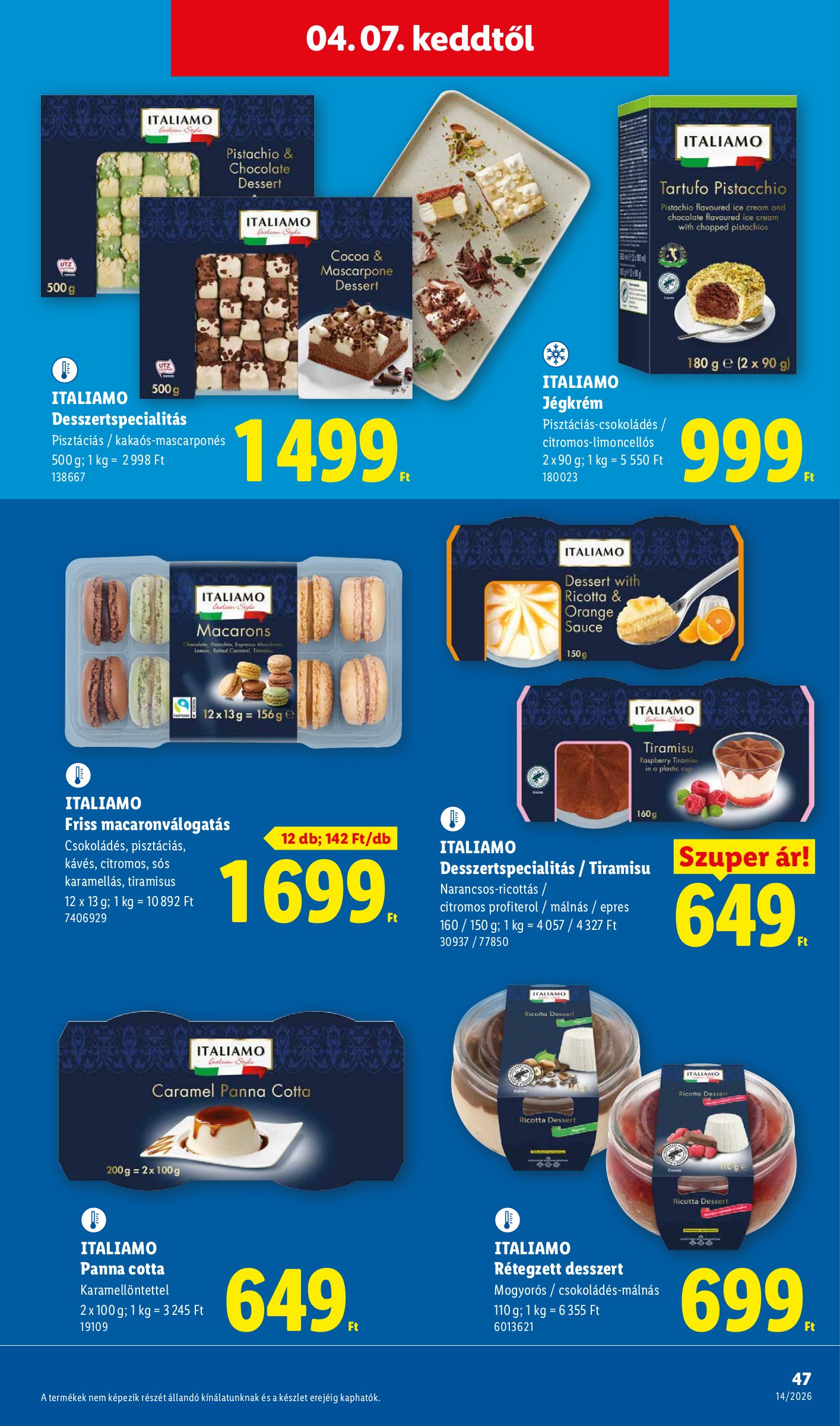 lidl - Lidl akciós újság, érvényes 2026.04.01. - 2026.04.08. - page: 47