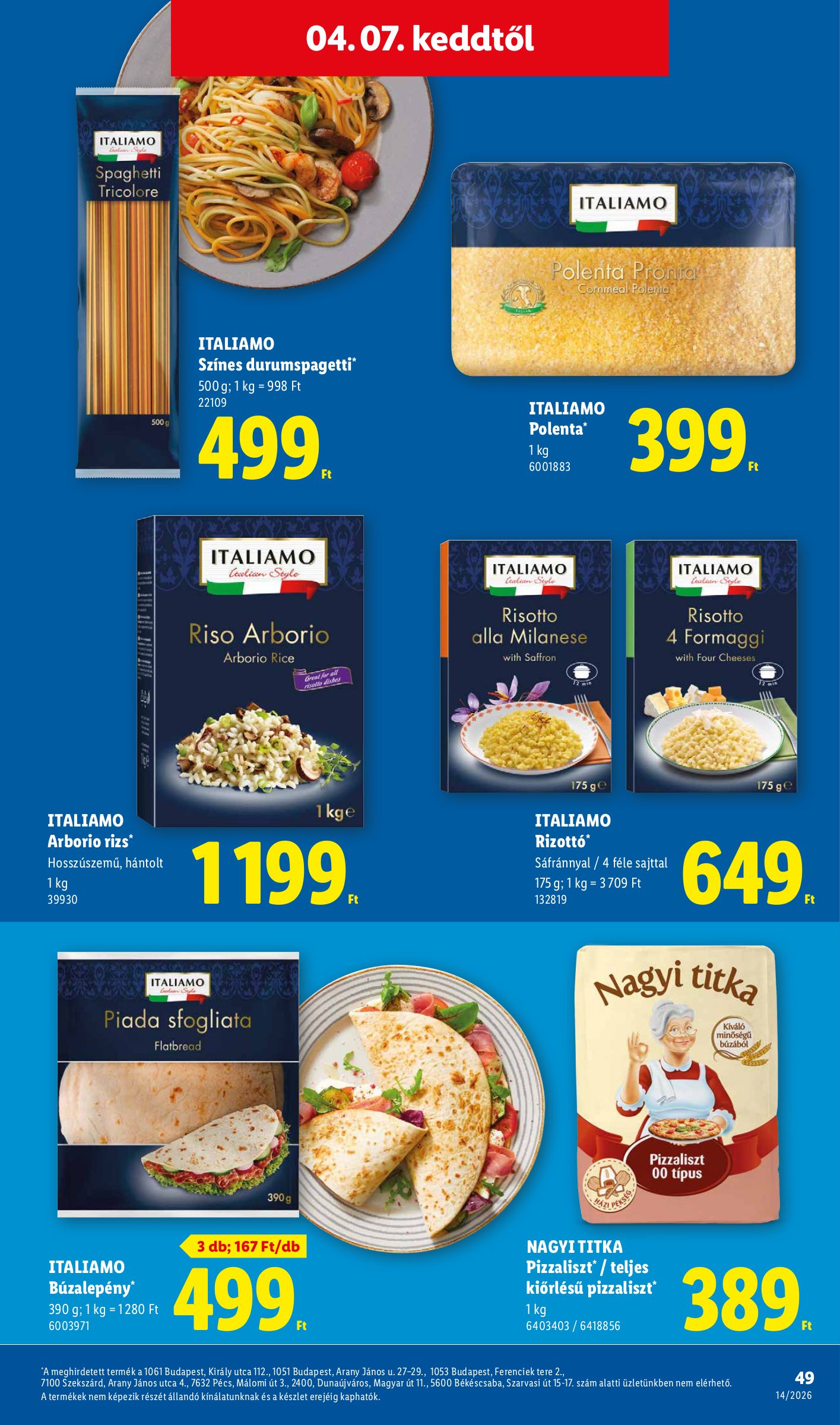 lidl - Lidl akciós újság, érvényes 2026.04.01. - 2026.04.08. - page: 49