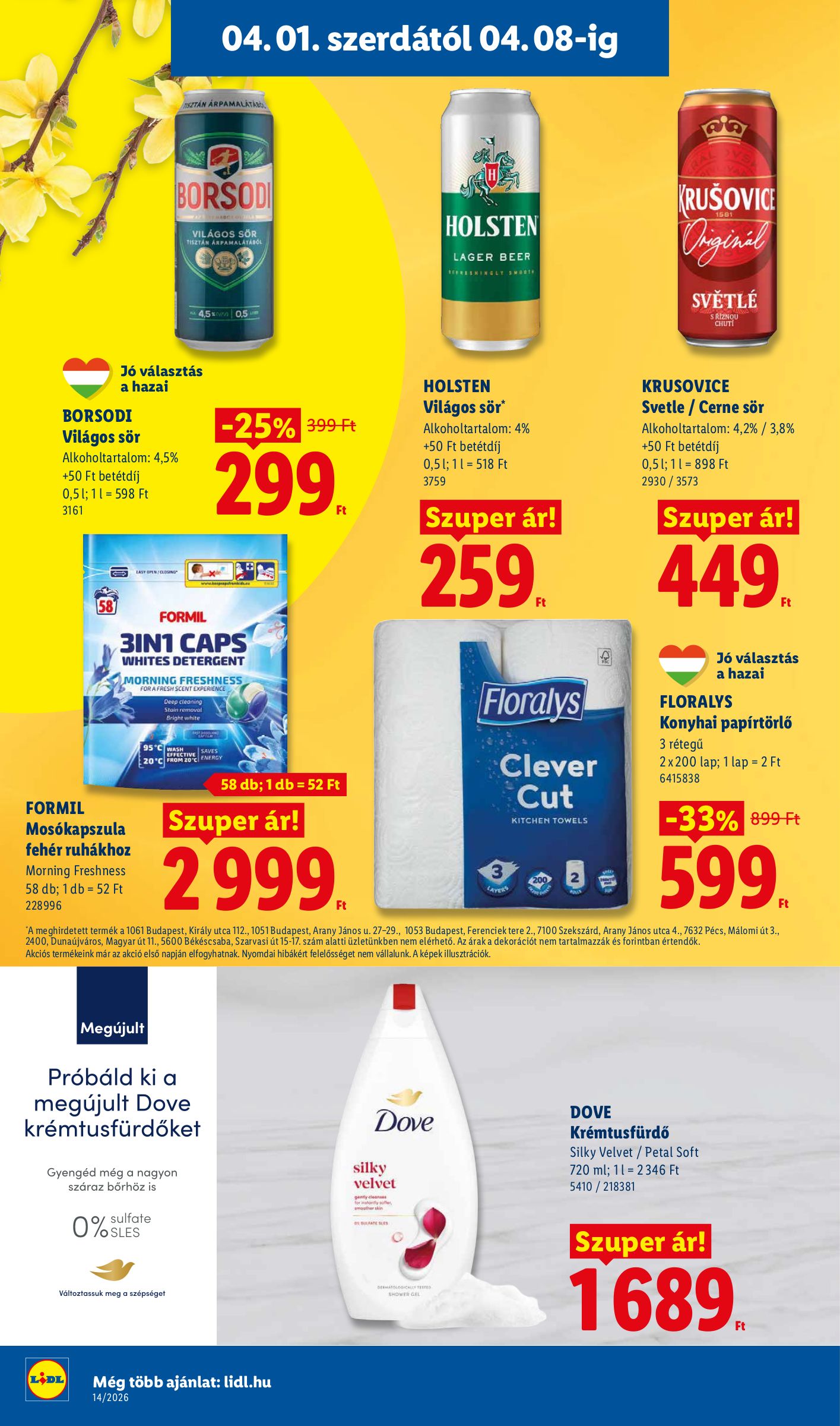 lidl - Lidl akciós újság, érvényes 2026.04.01. - 2026.04.08. - page: 14