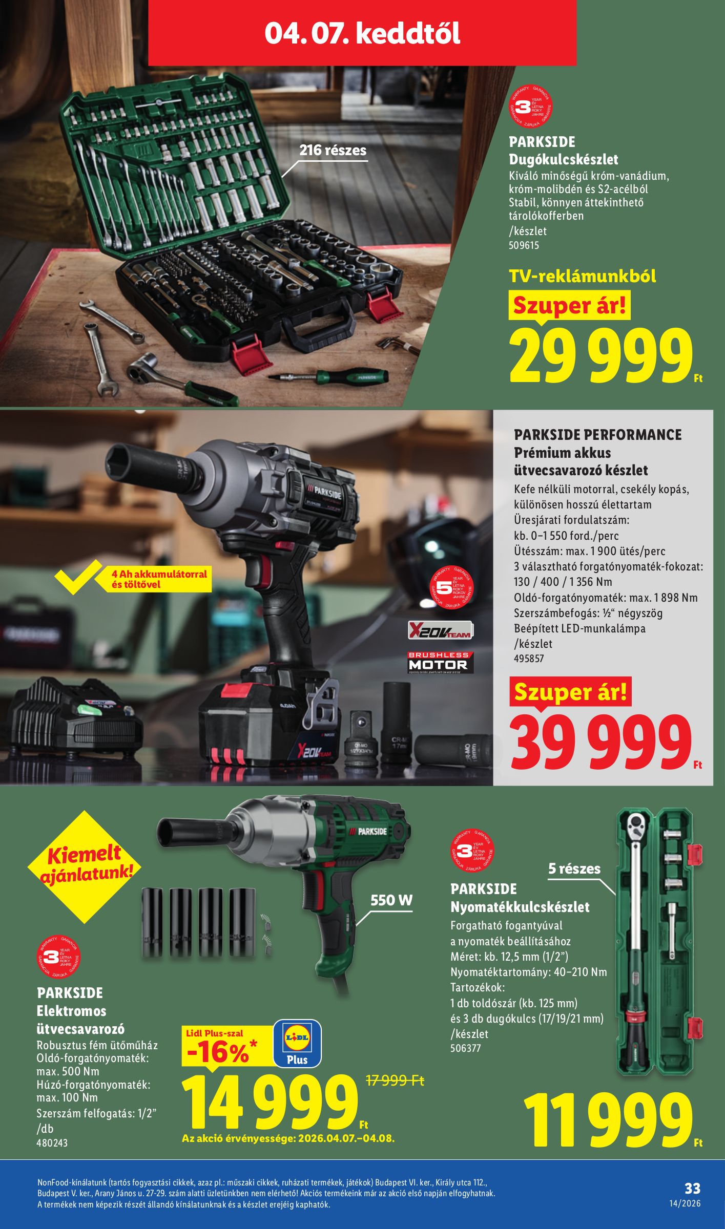 lidl - Lidl akciós újság, érvényes 2026.04.01. - 2026.04.08. - page: 33