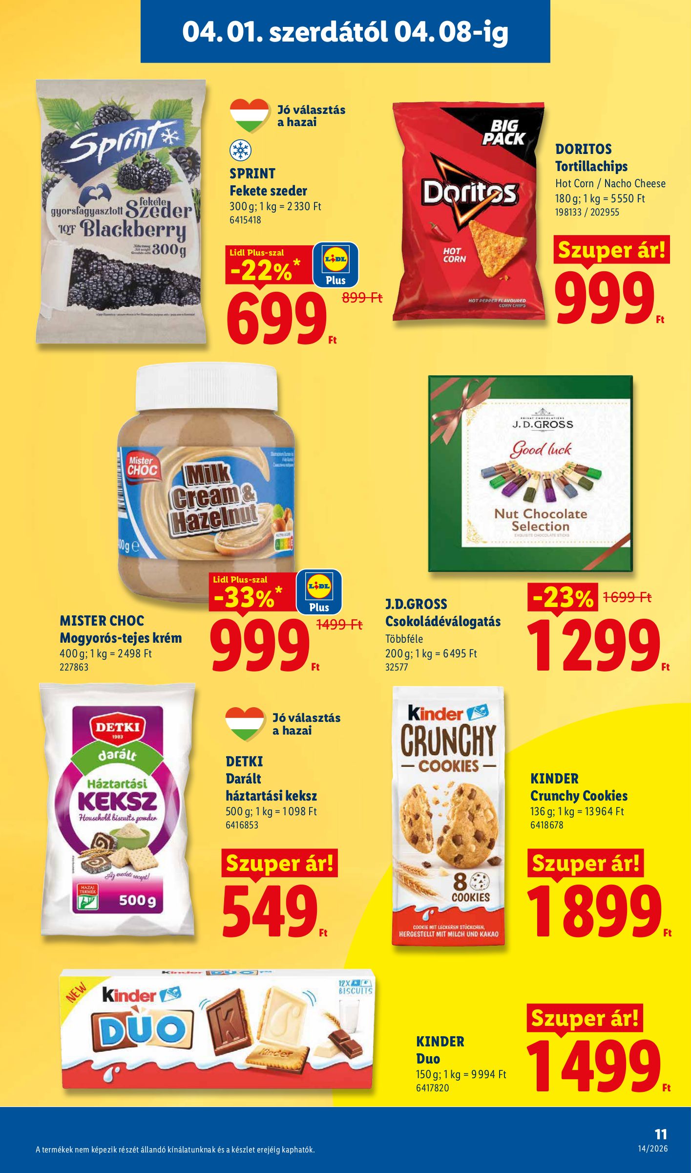 lidl - Lidl akciós újság, érvényes 2026.04.01. - 2026.04.08. - page: 11