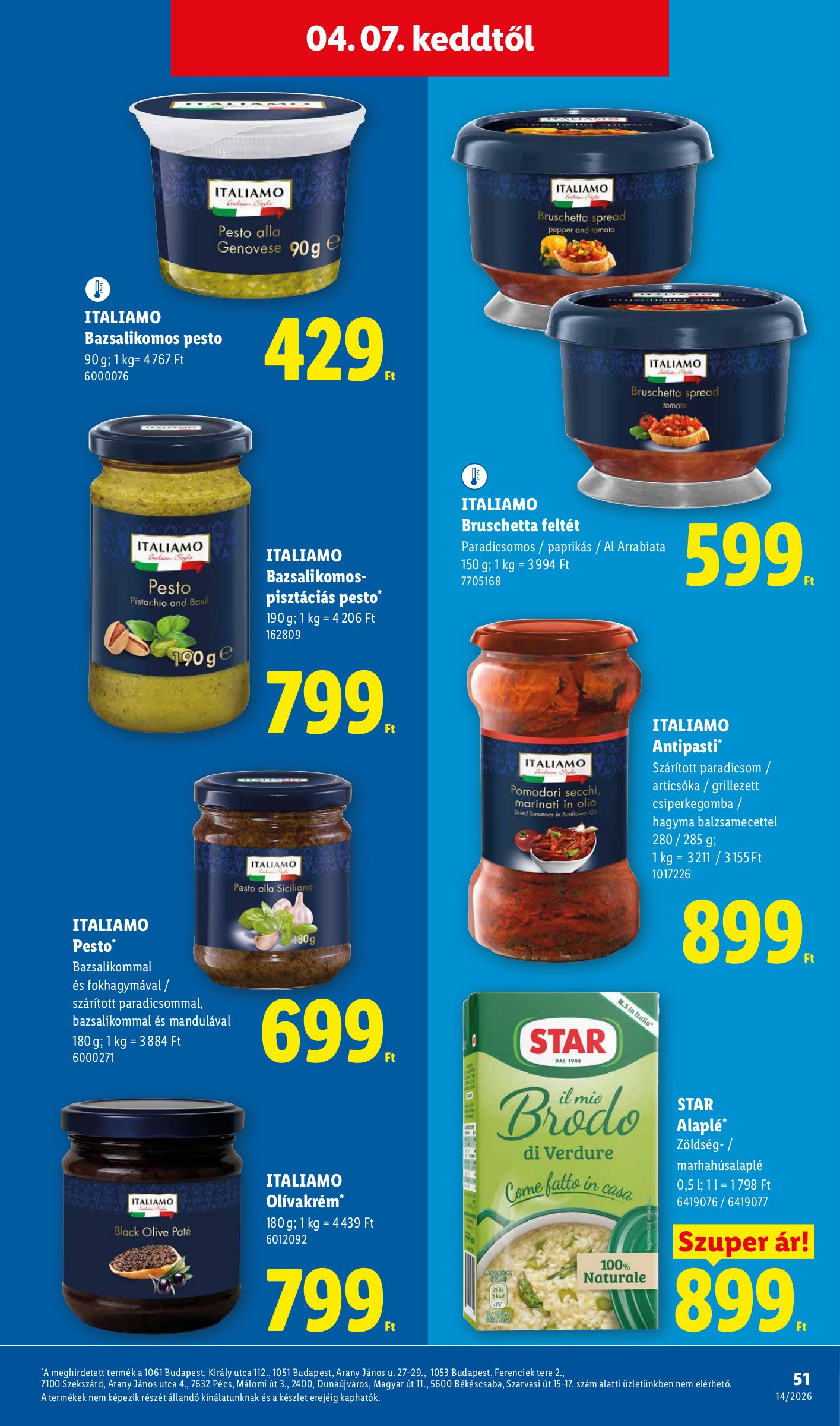 lidl - Lidl akciós újság, érvényes 2026.04.01. - 2026.04.08. - page: 51