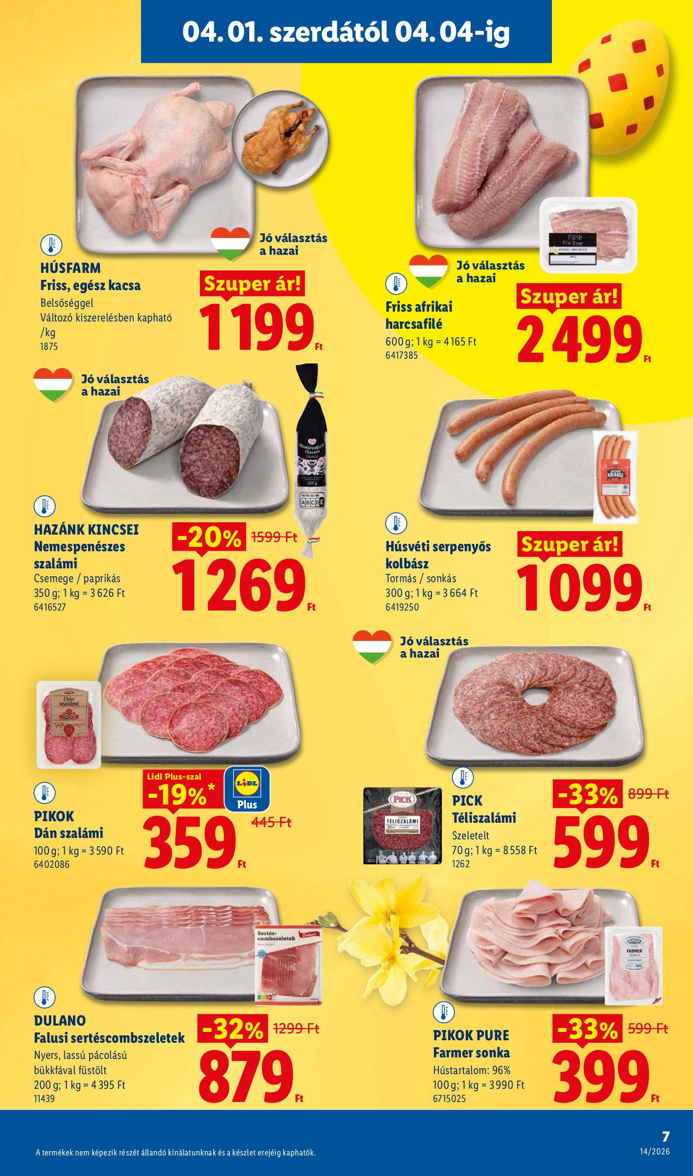lidl - Lidl akciós újság, érvényes 2026.04.01. - 2026.04.08. - page: 7