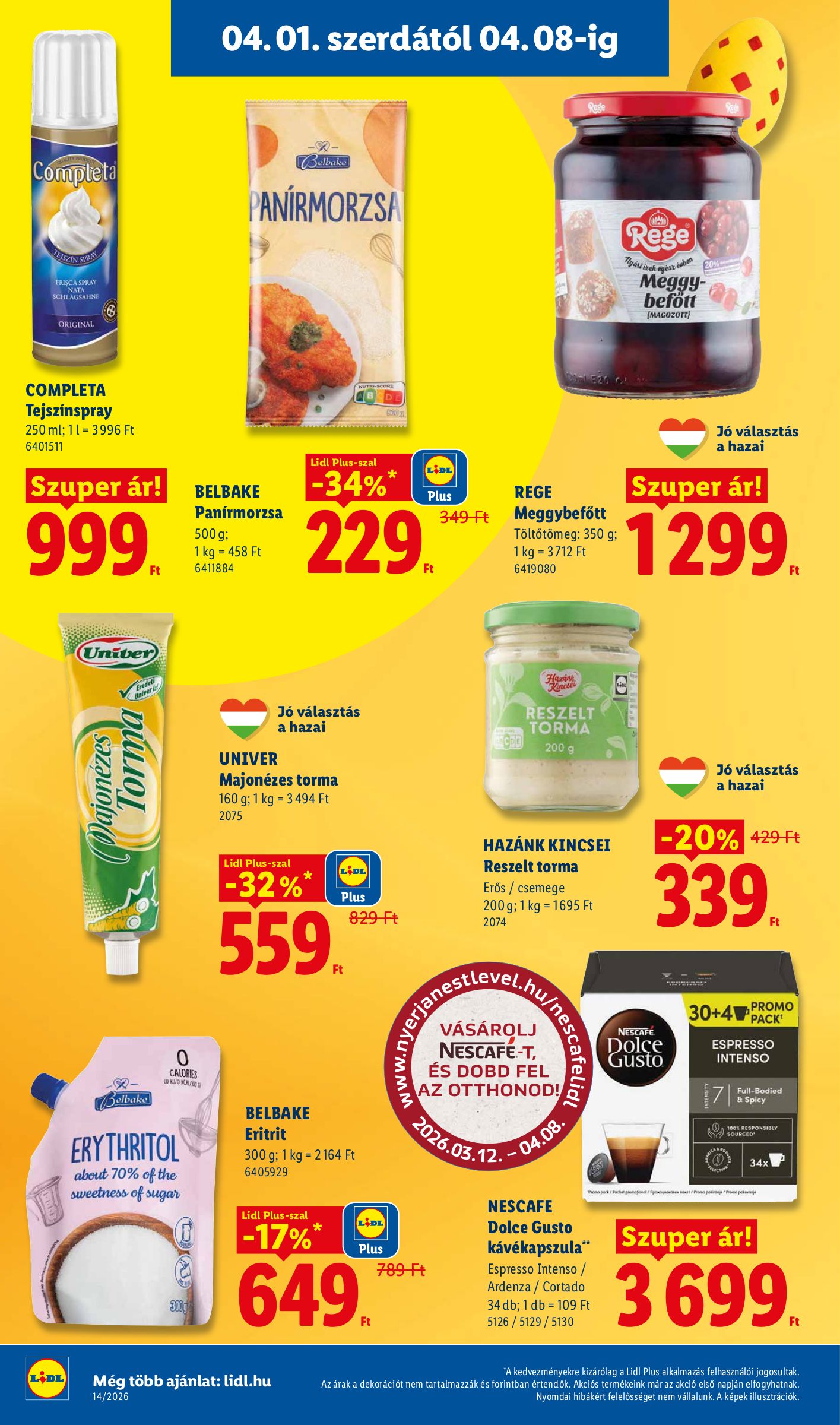 lidl - Lidl akciós újság, érvényes 2026.04.01. - 2026.04.08. - page: 12