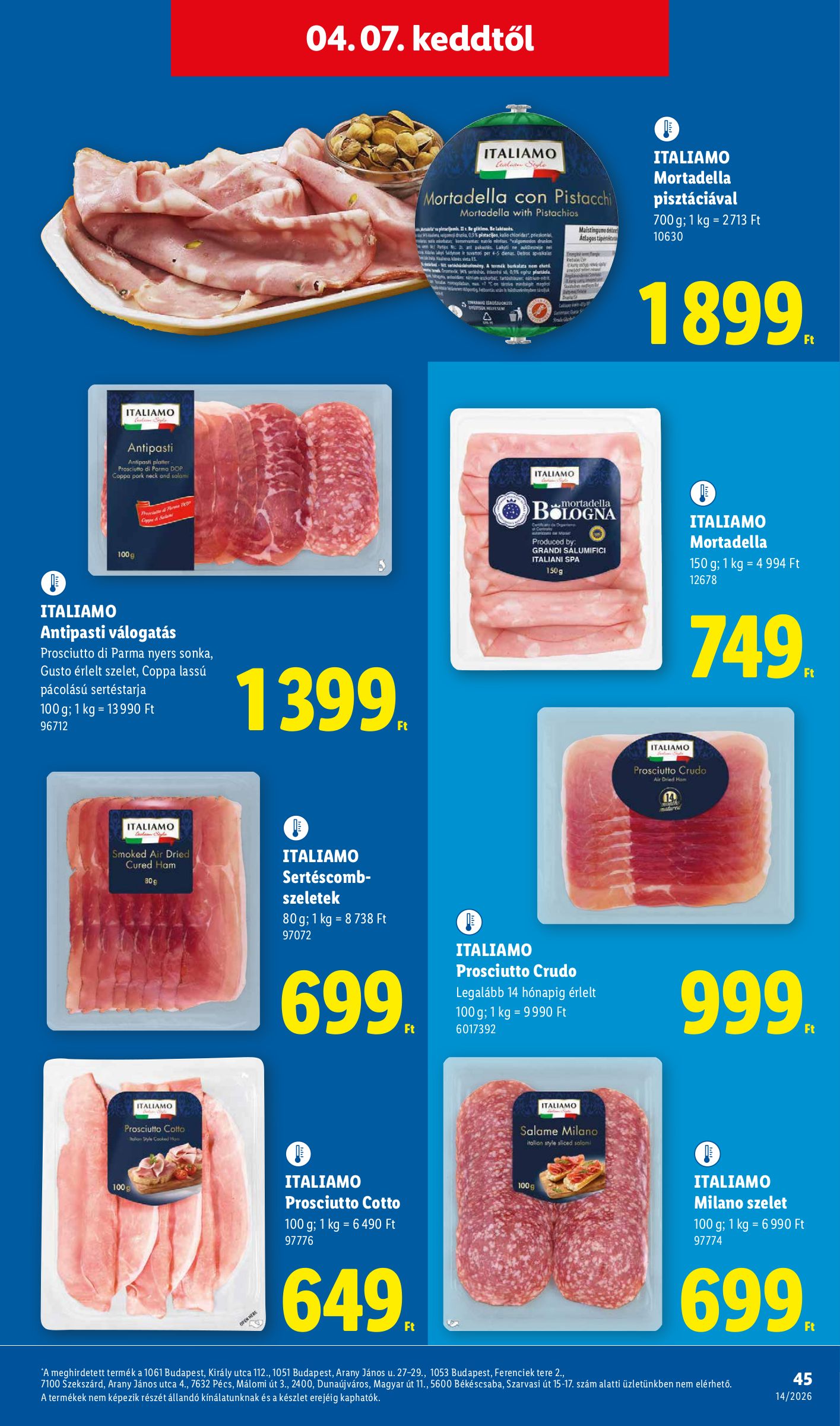 lidl - Lidl akciós újság, érvényes 2026.04.01. - 2026.04.08. - page: 45