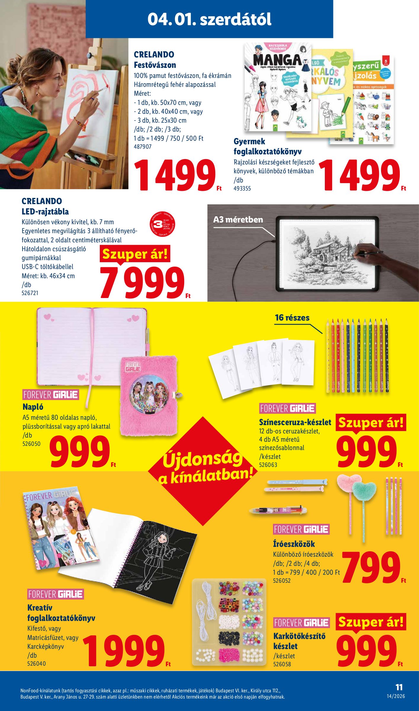 lidl - Lidl - Nonfood akciós újság, érvényes 2026.04.01. - 2026.04.08. - page: 11