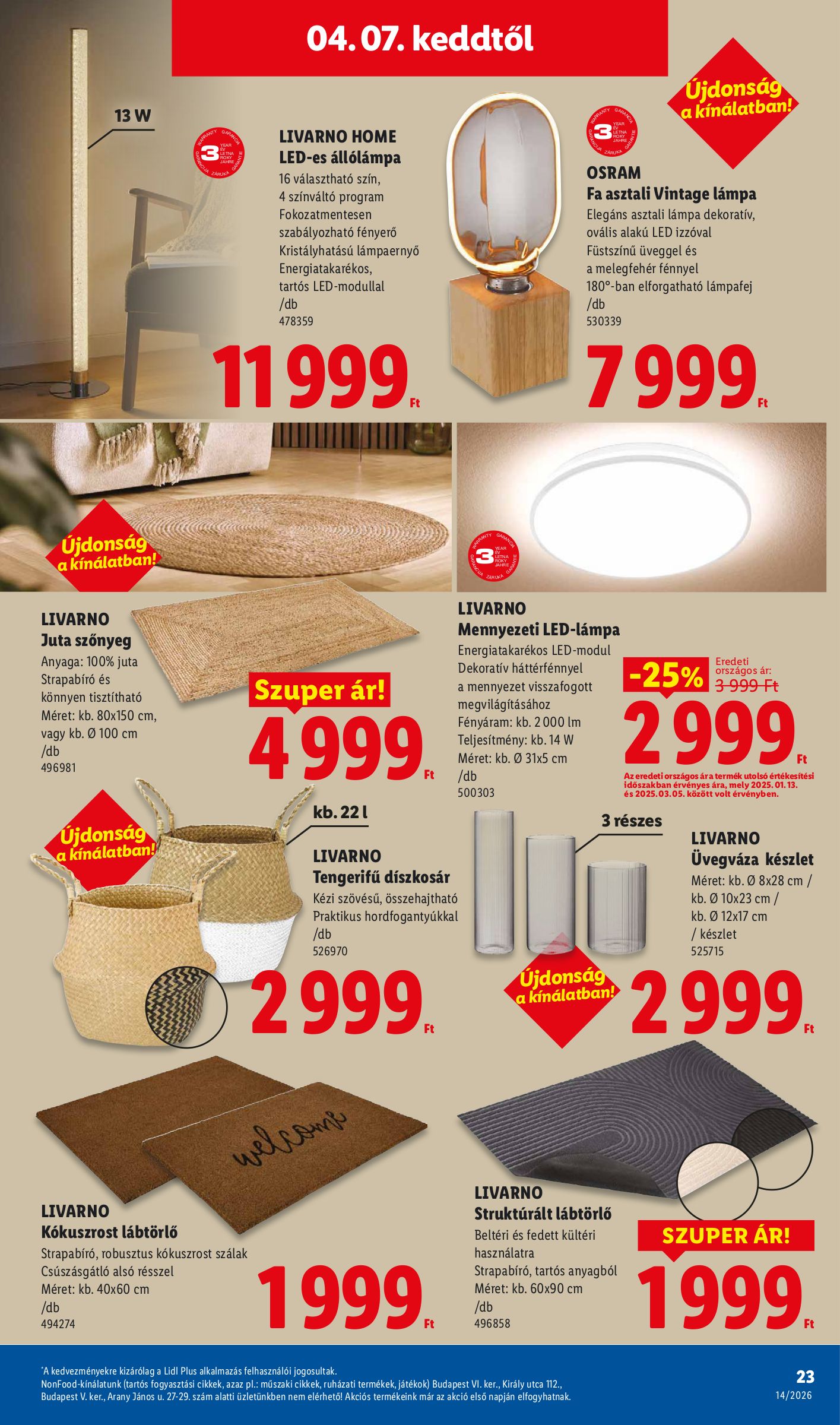 lidl - Lidl - Nonfood akciós újság, érvényes 2026.04.01. - 2026.04.08. - page: 23